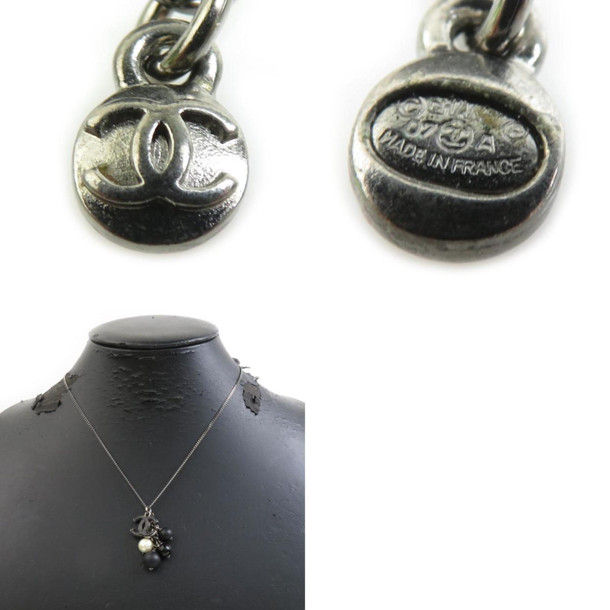 CC Logo Pendant Necklace Metal