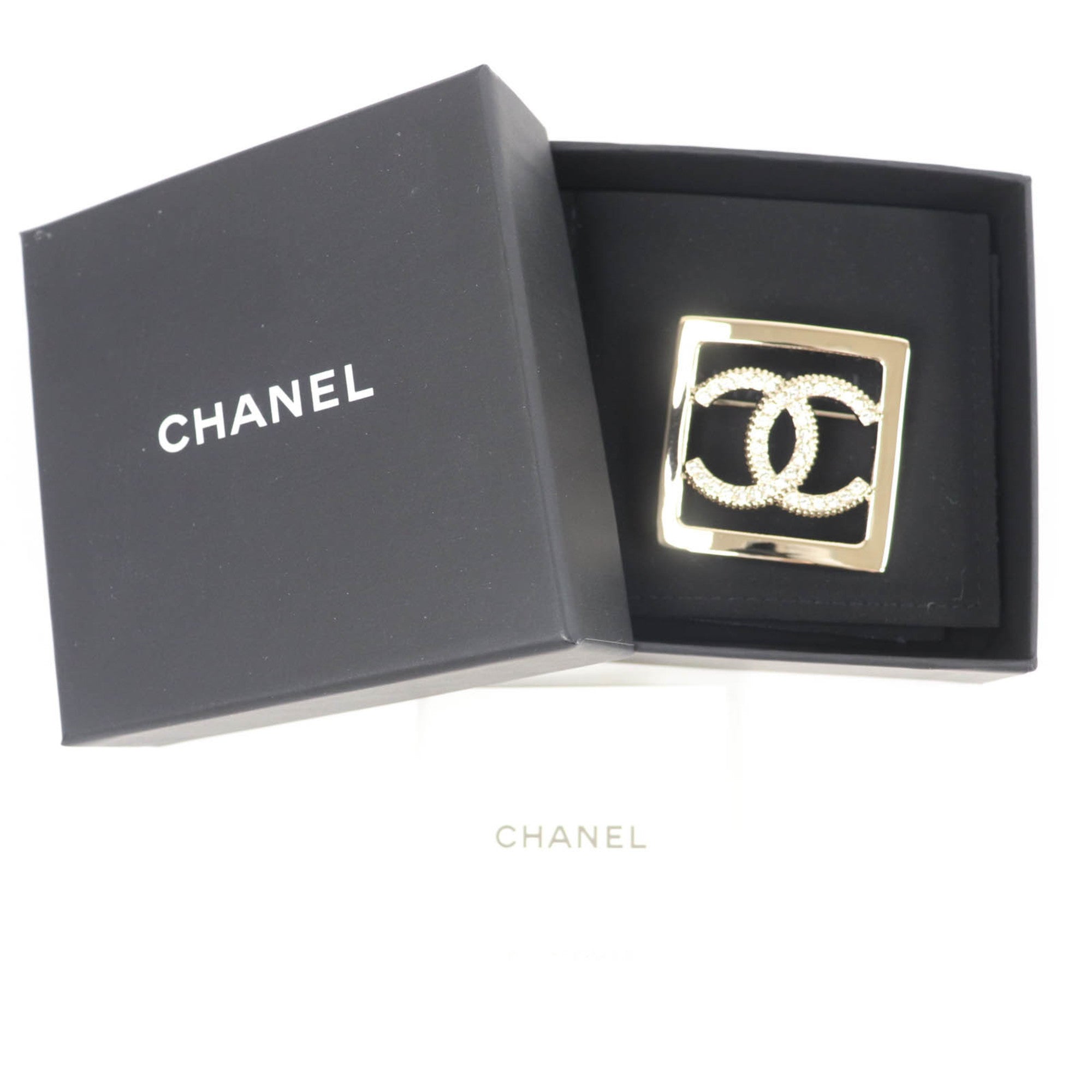 CC Logo Brooch Metal