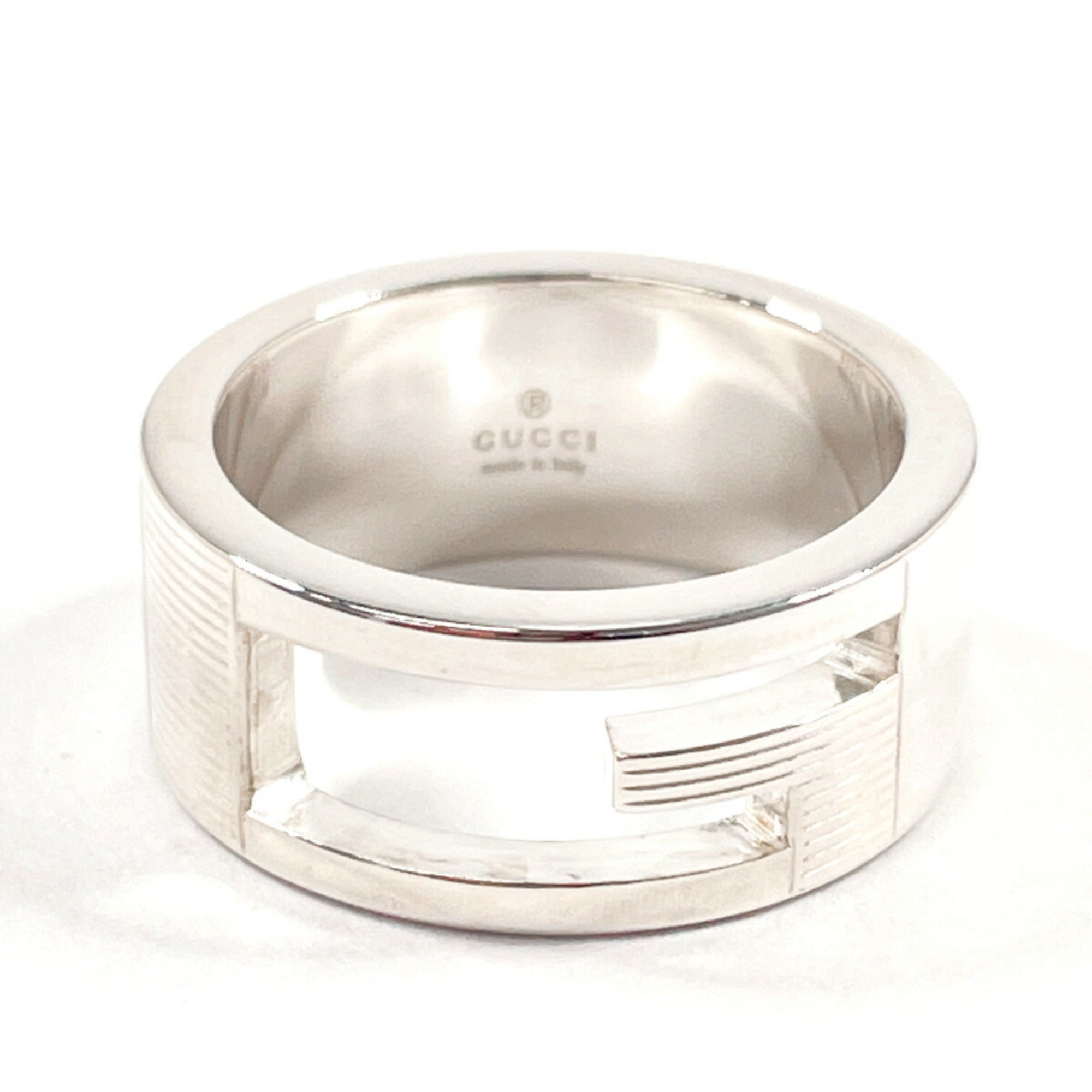Cutout G Band Ring Sterling Silver