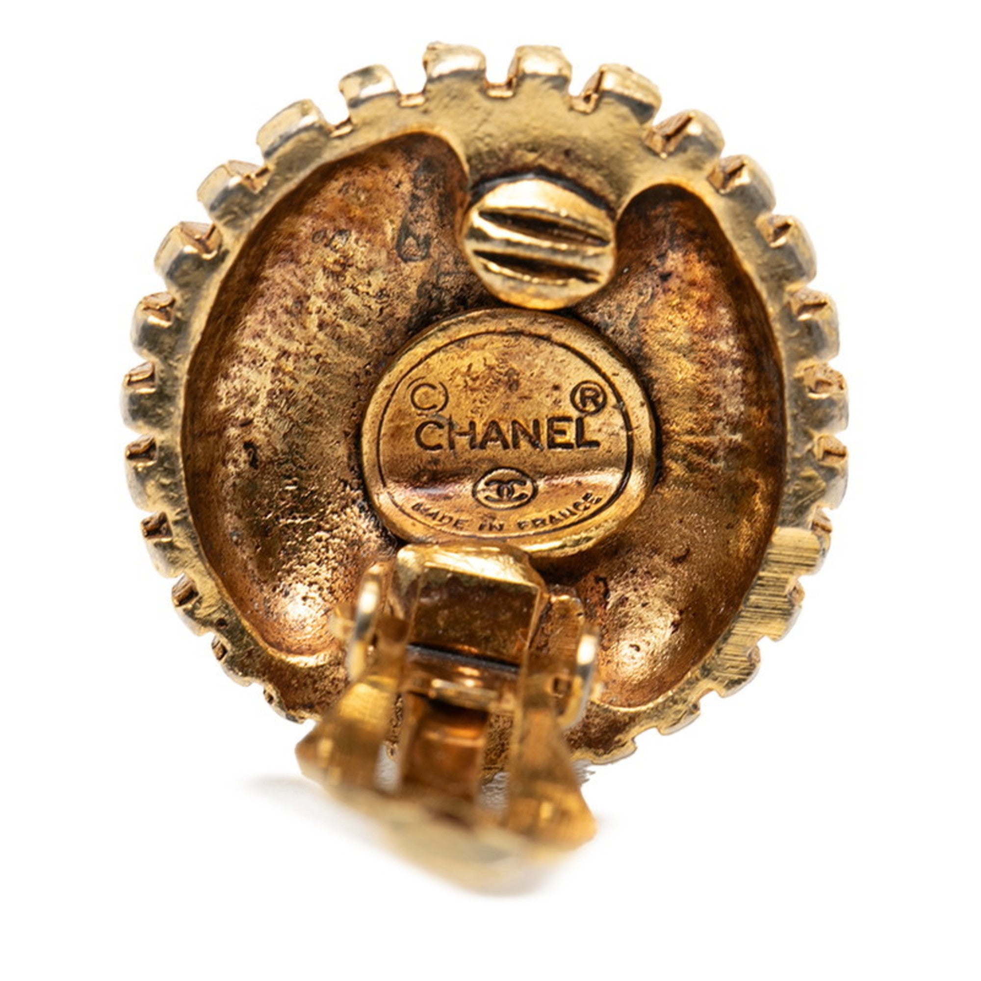 Clip-On Earrings Clip-On Gold-Tone Metal