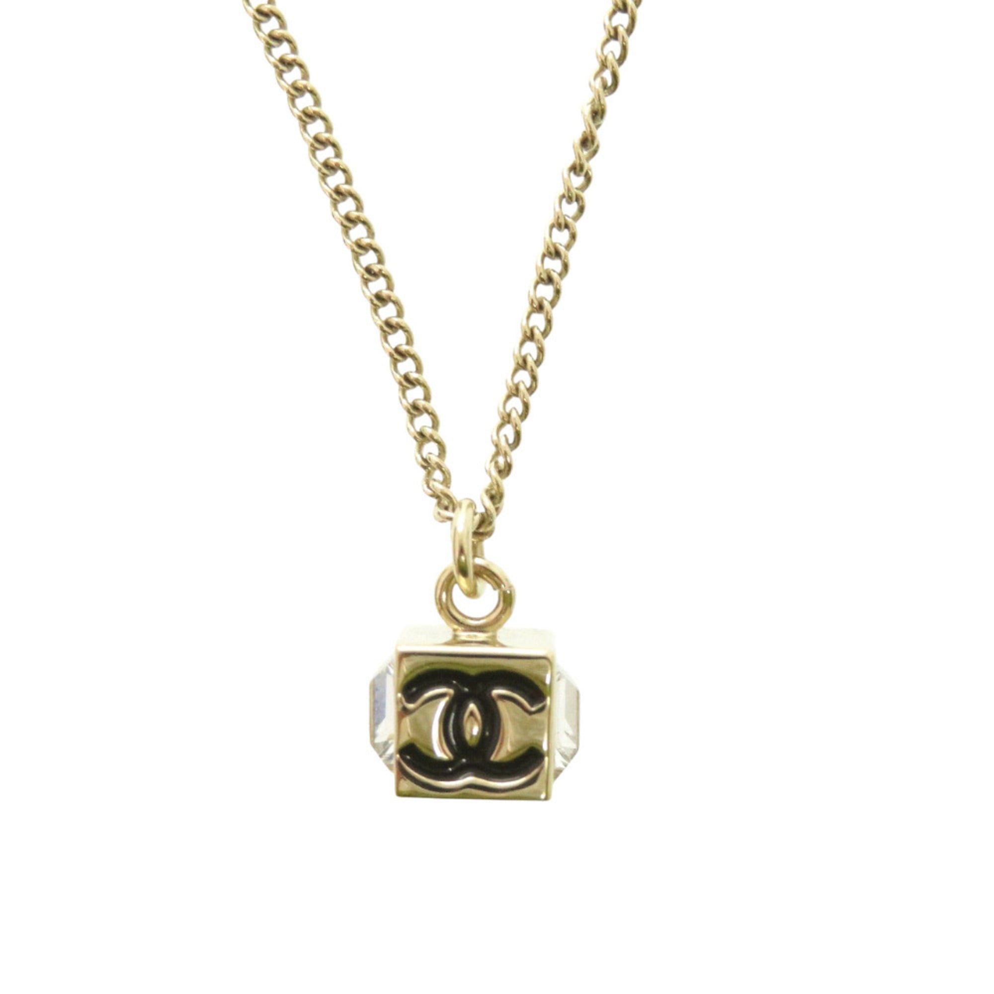 CC Logo Pendant Necklace Metal
