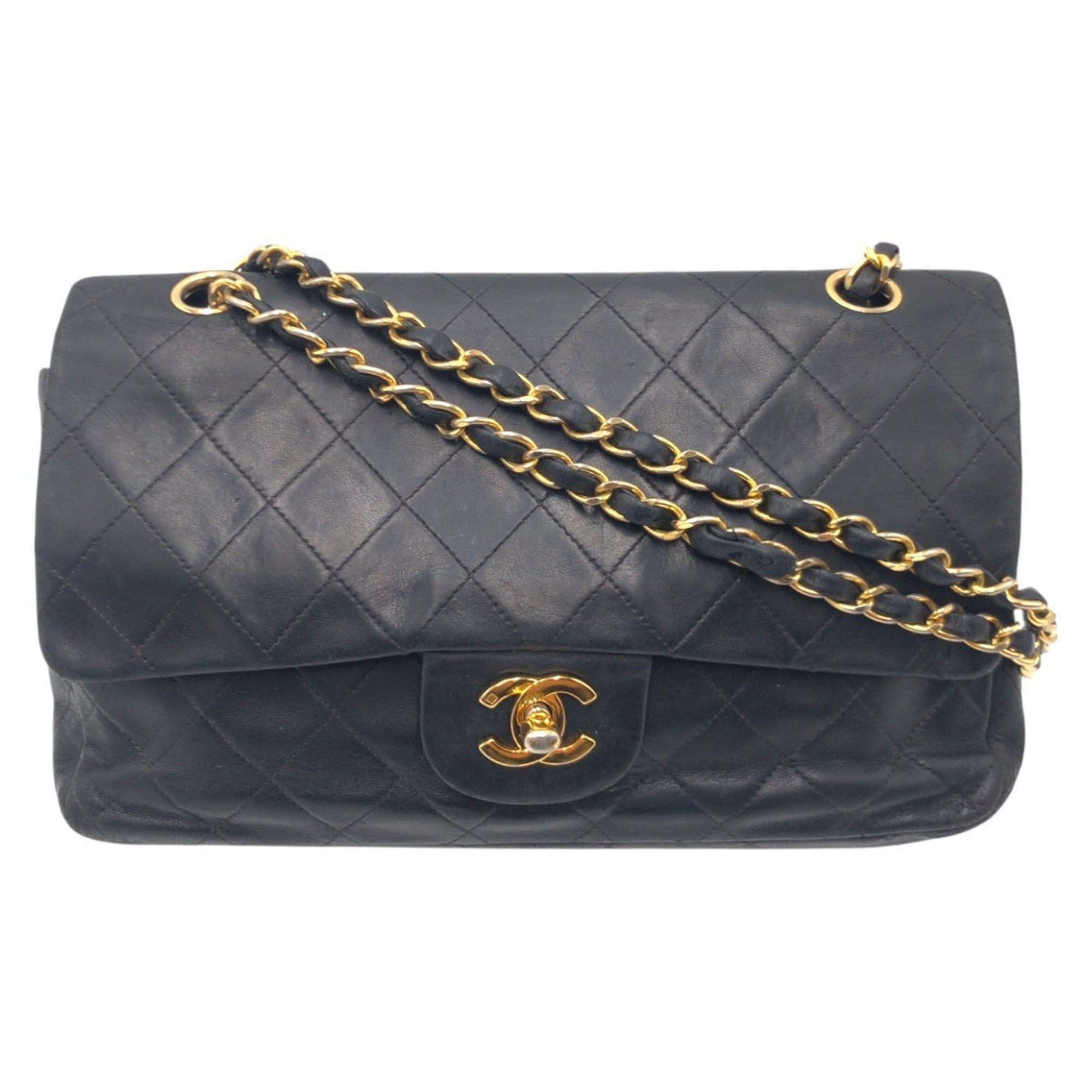 Vintage Classic Double Flap Bag Quilted Lambskin Medium
