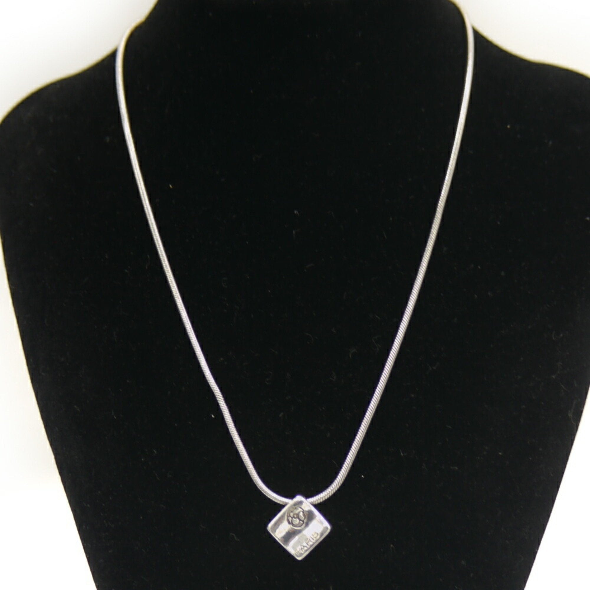 Camellia Pendant Necklace Sterling Silver