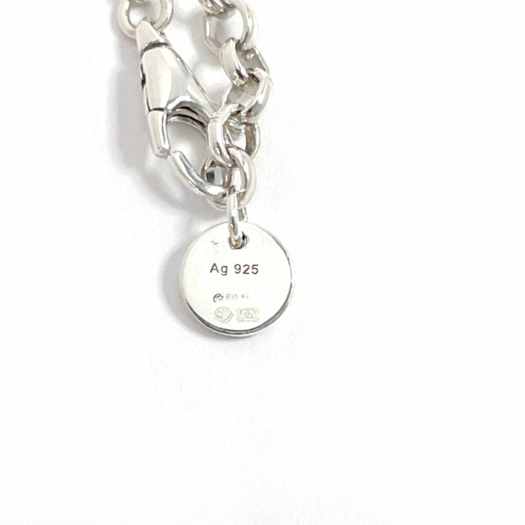 Ghost Pendant Necklace Sterling Silver With Diamond