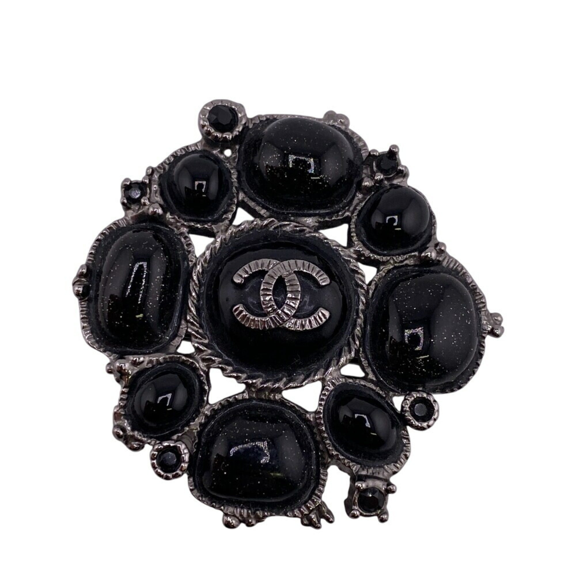 CC Logo Brooch Metal