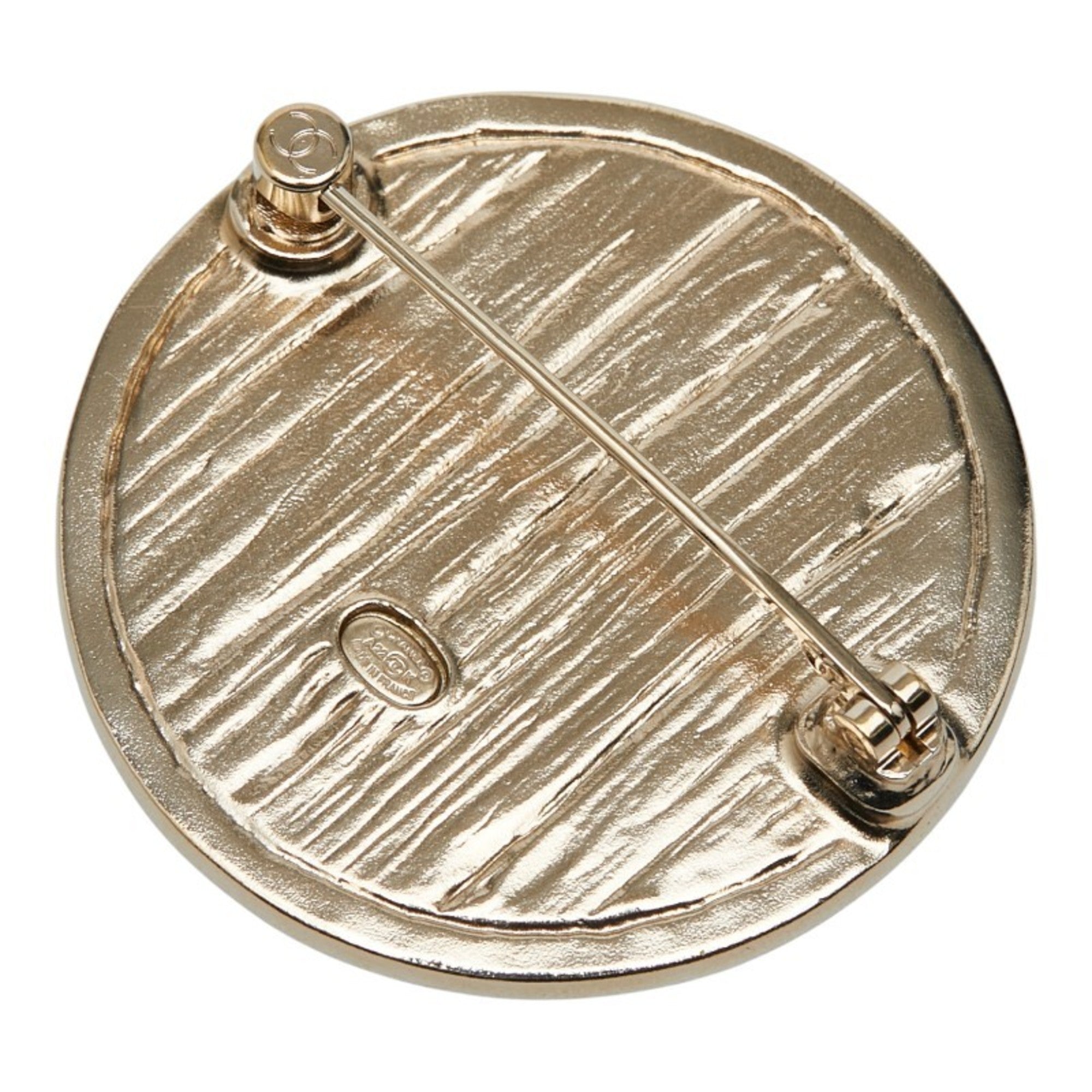 CC Logo Brooch Metal