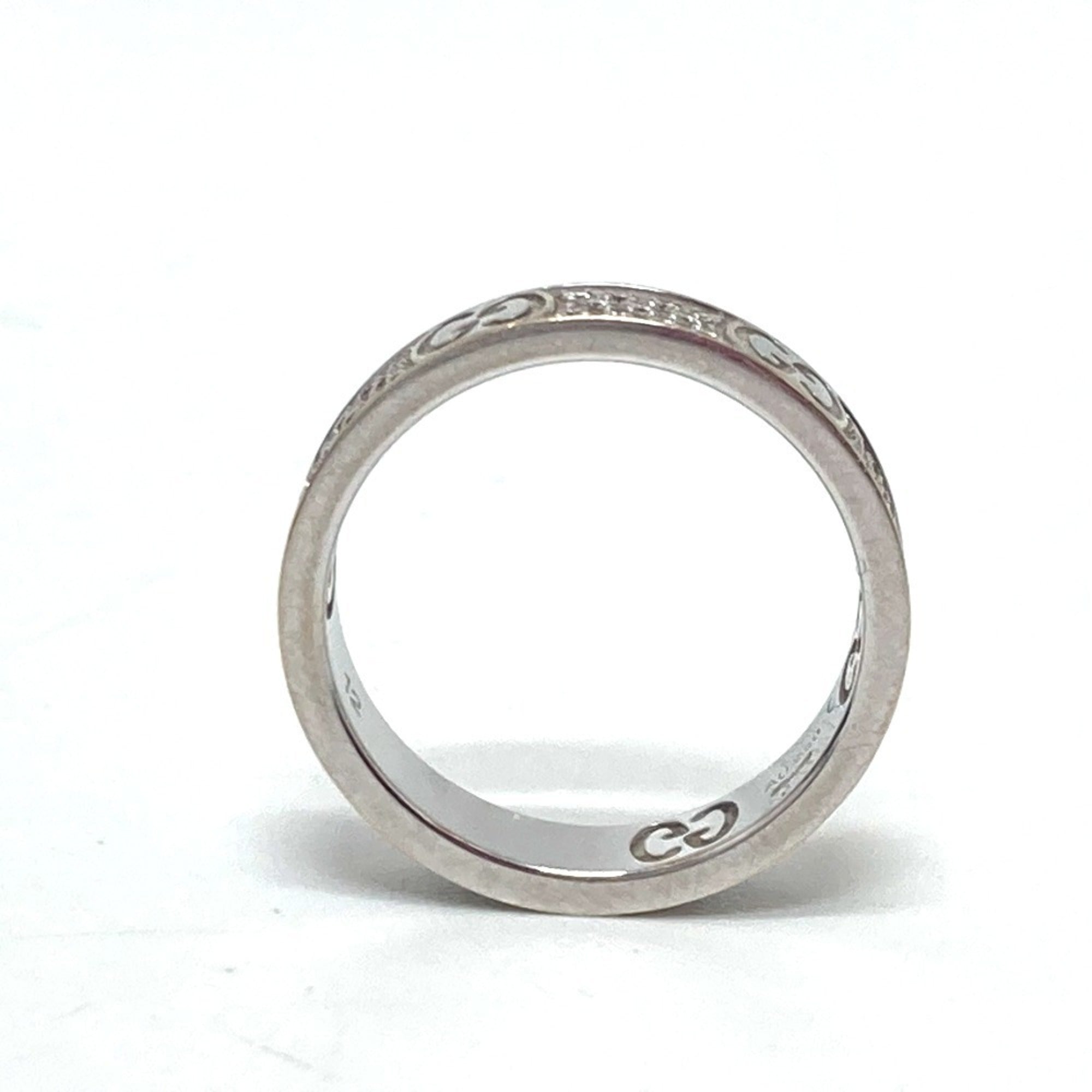 Band Ring 18K White Gold with Diamond