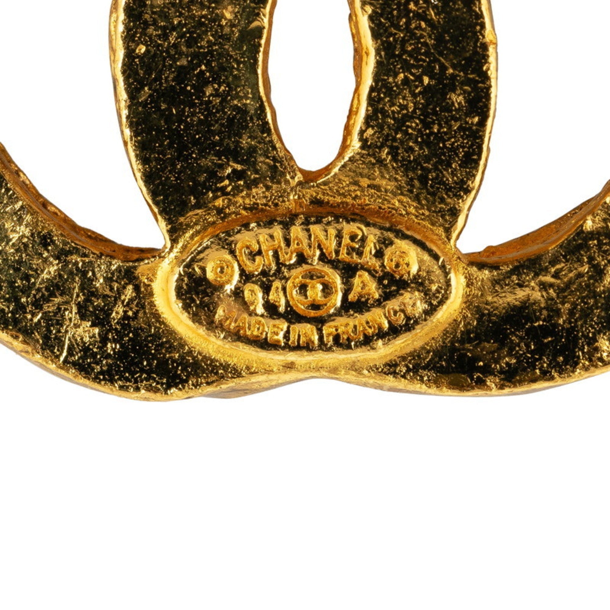 CC Logo Brooch Metal