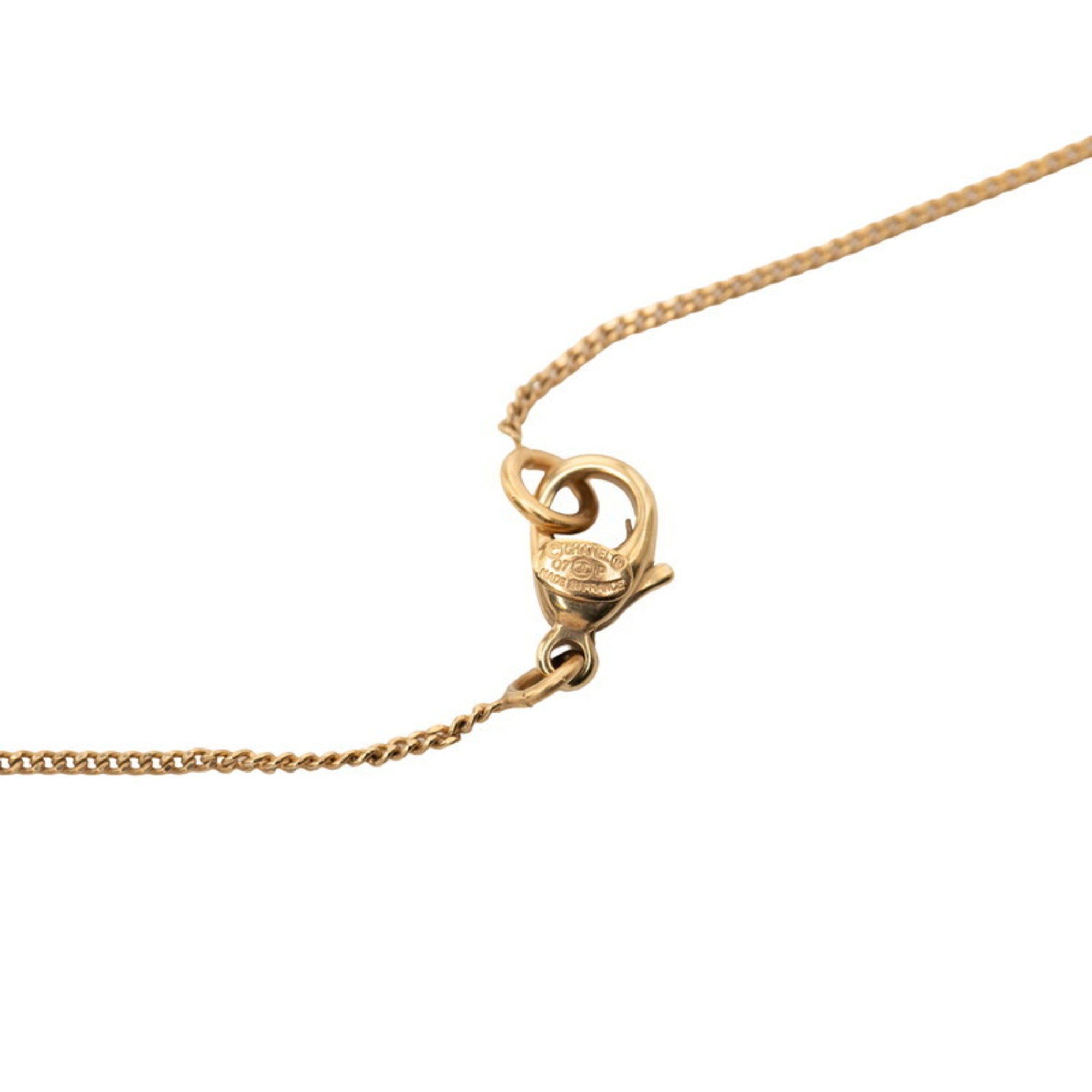 CC Logo Ladybug Pendant Necklace Metal