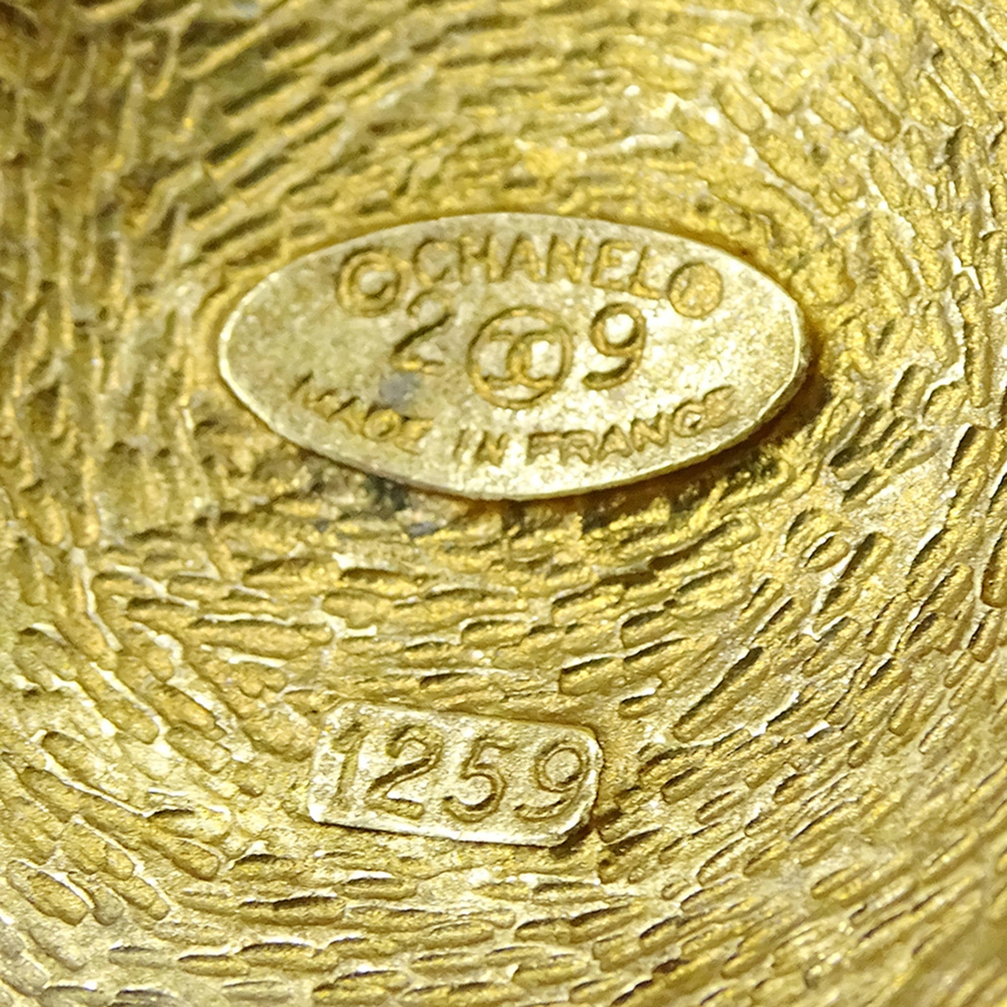 CC Logo Brooch Metal