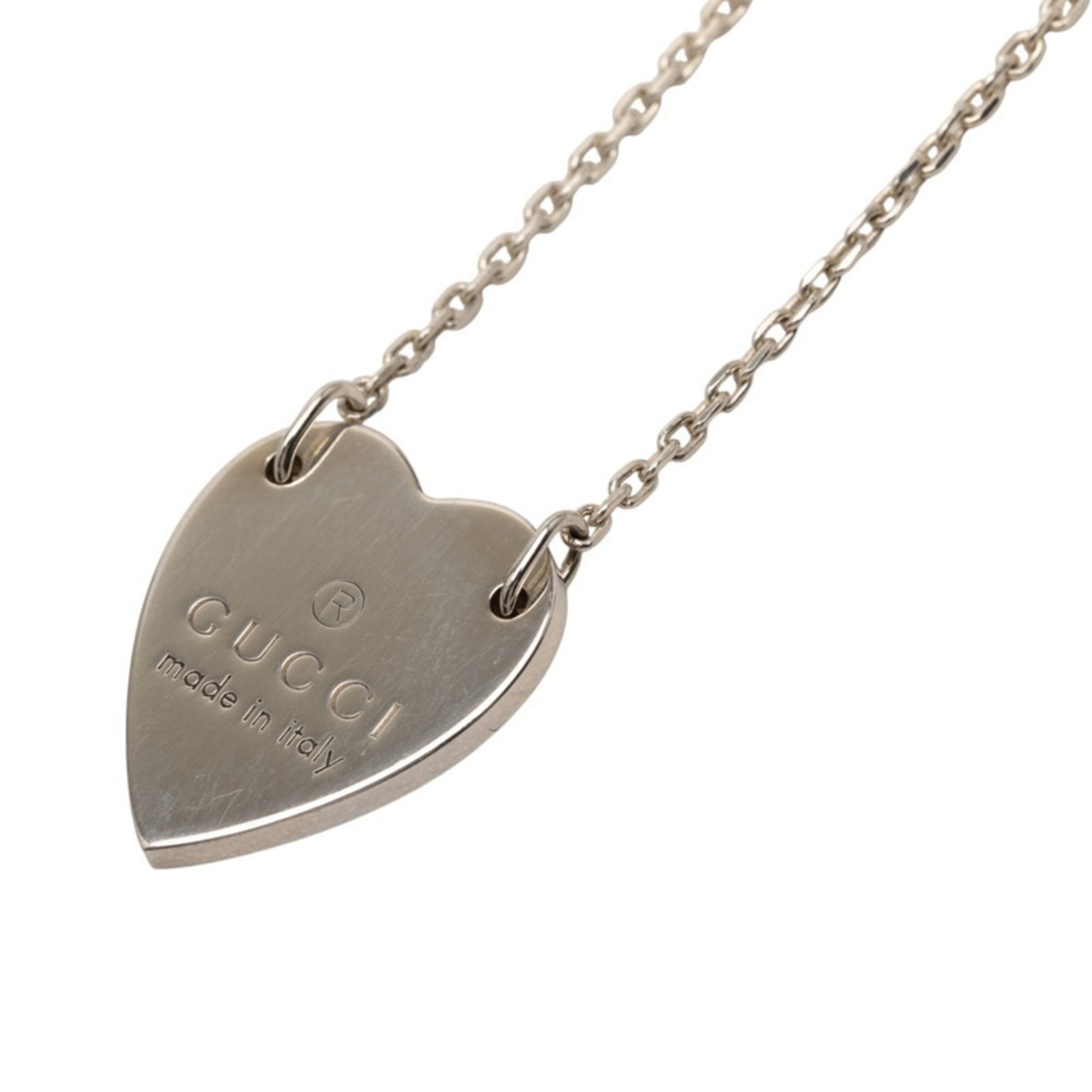 Trademark Heart Pendant Necklace Sterling Silver