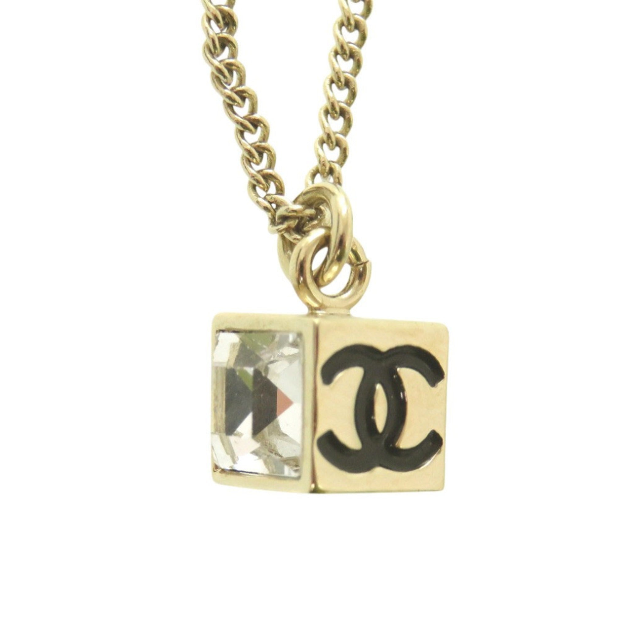 CC Logo Pendant Necklace Metal