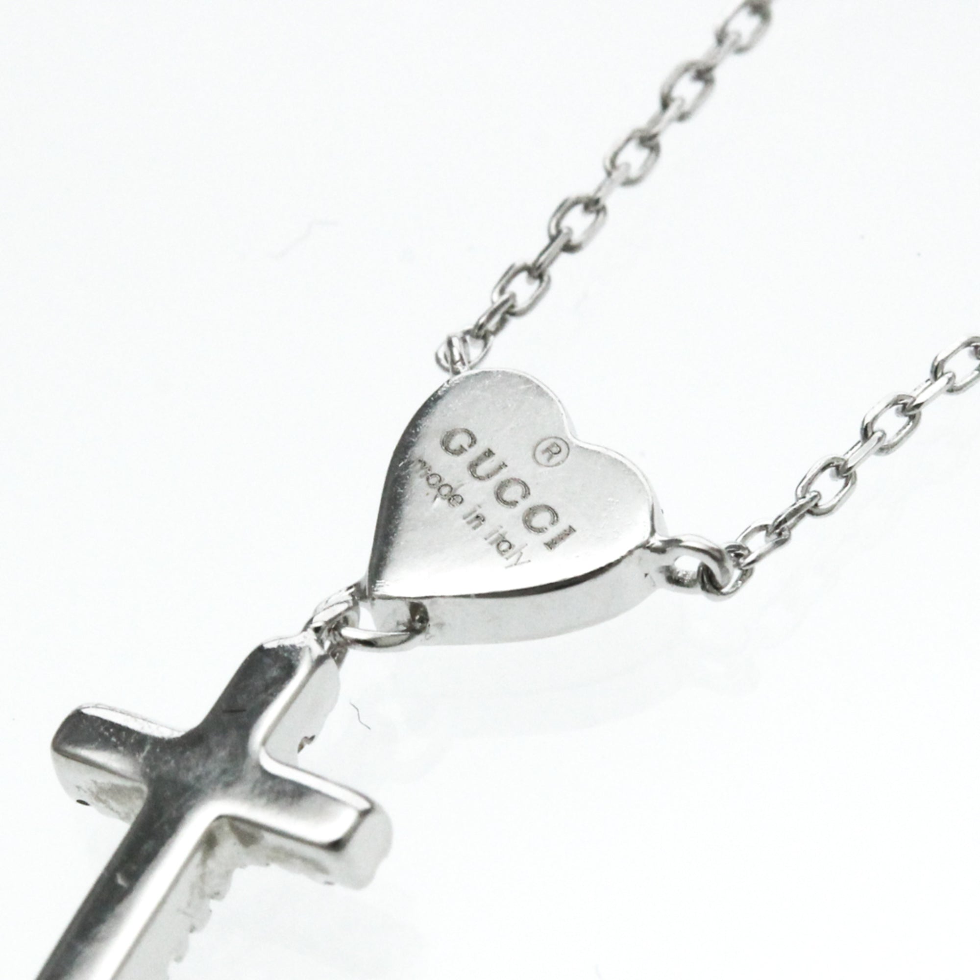 Pendant Necklace 18K White Gold with Diamond
