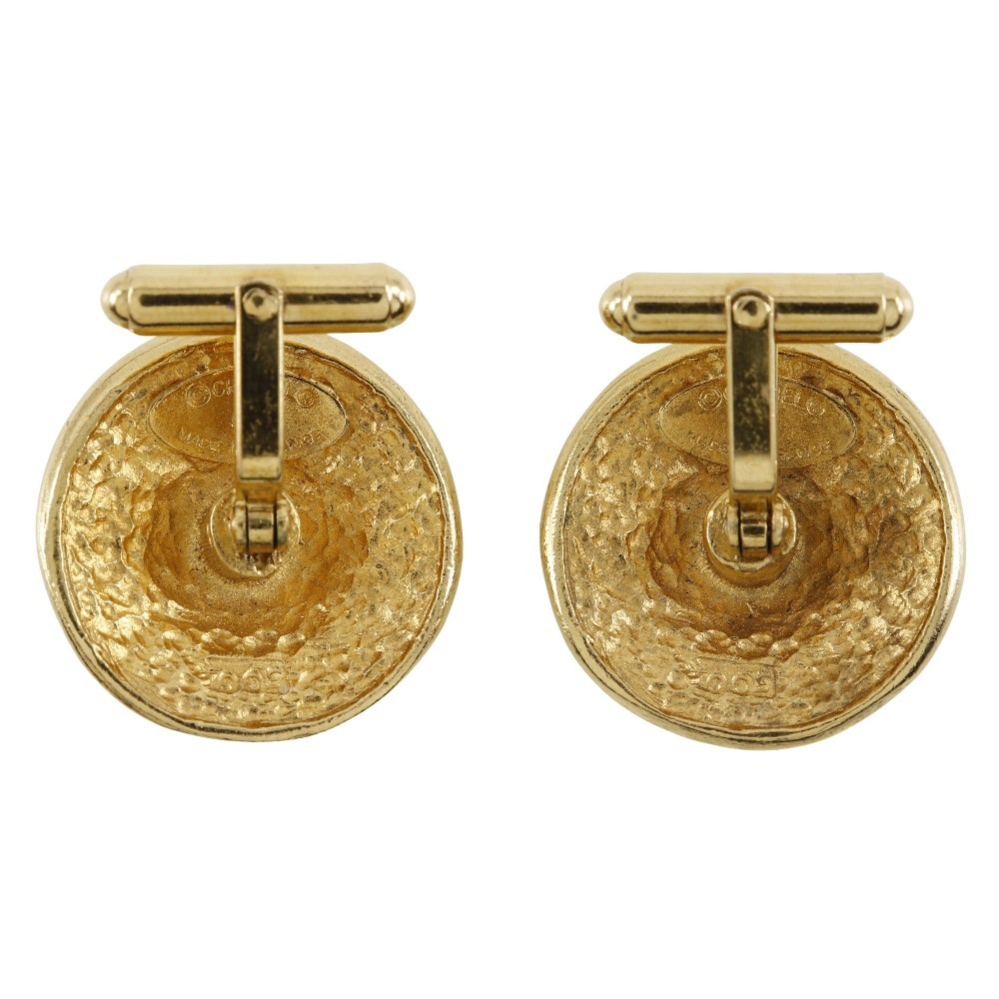 Flower Cufflinks Gold Plated Metal Bracelet