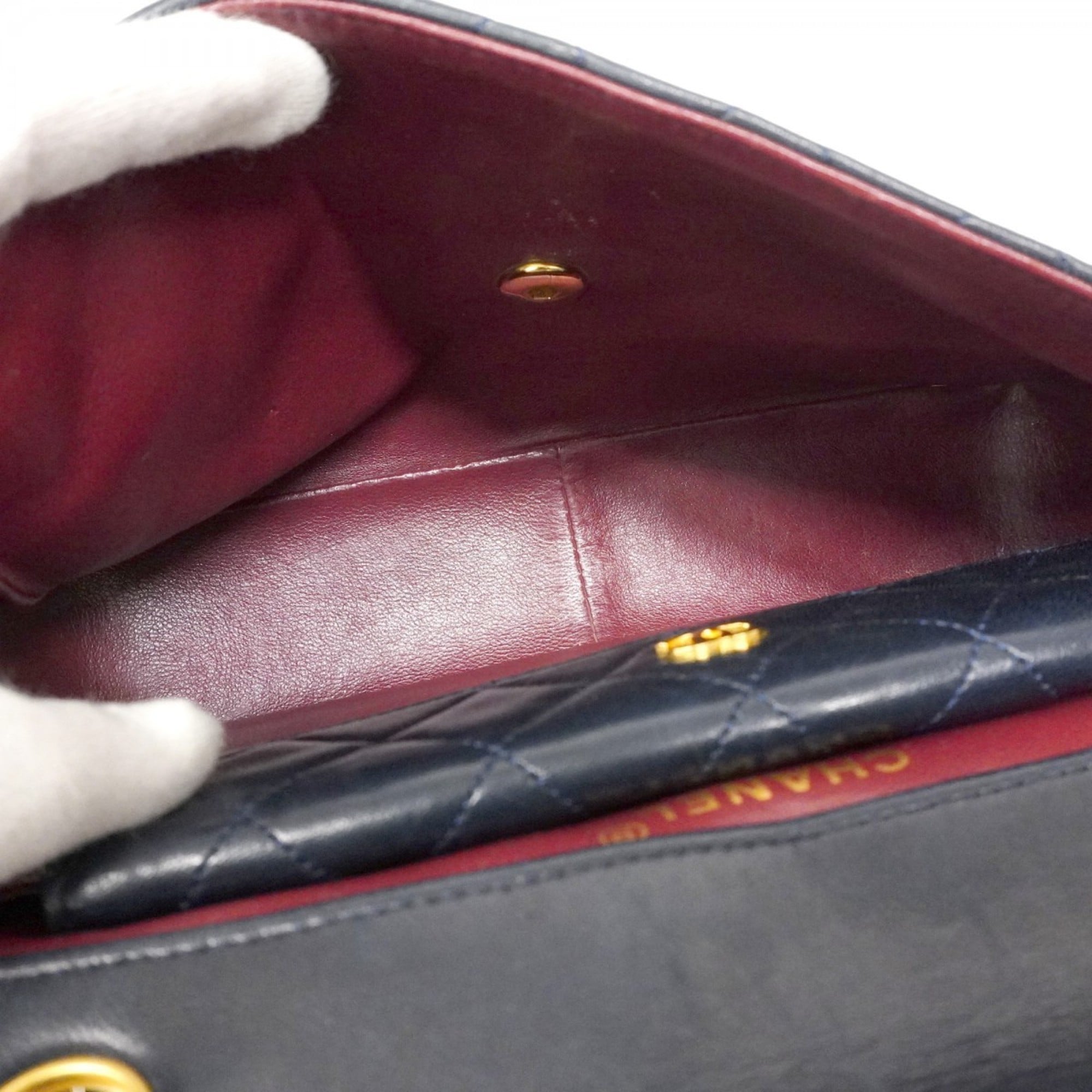 Vintage CC Chain Flap Bag Quilted Lambskin Medium