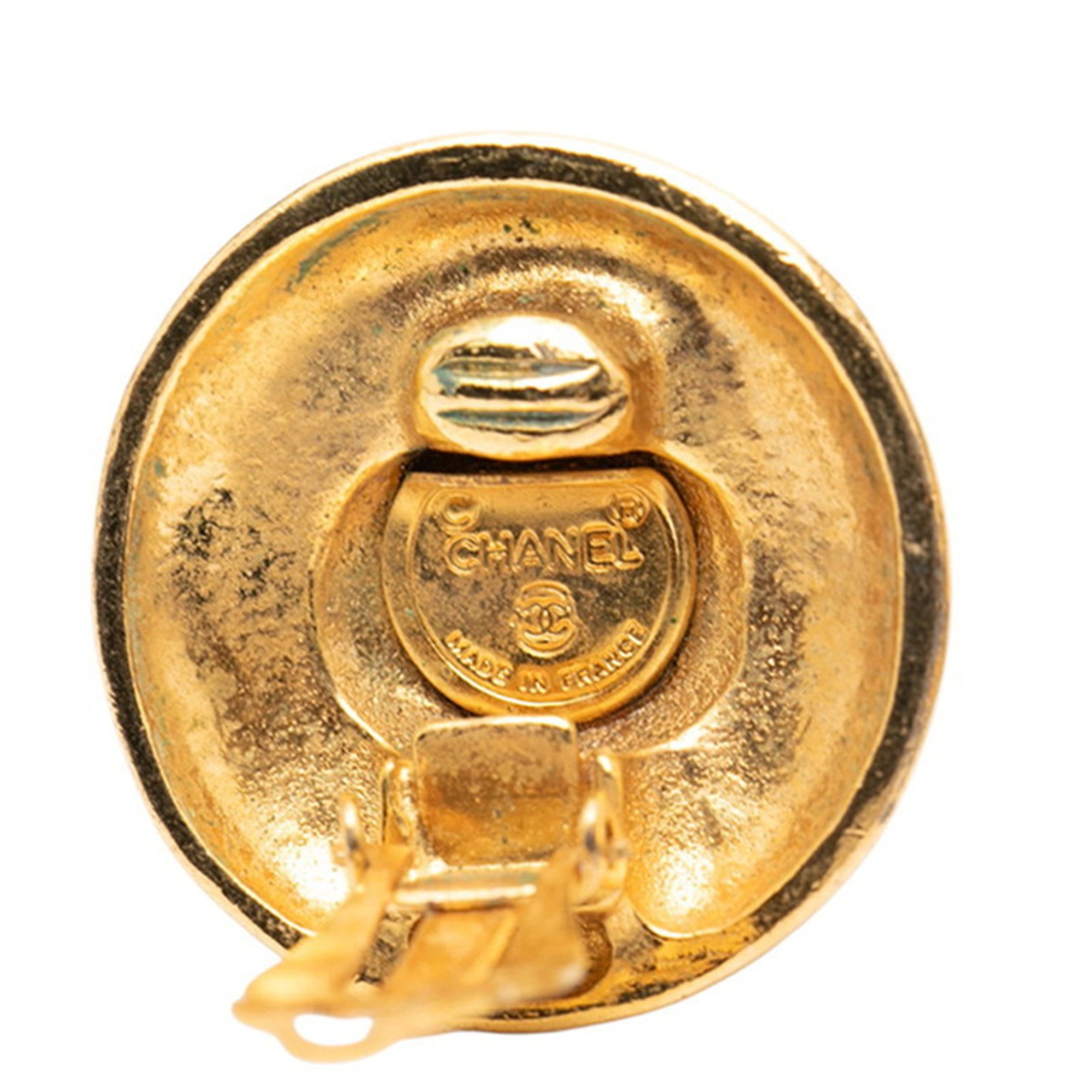 CC Logo Clip-On Earrings Metal