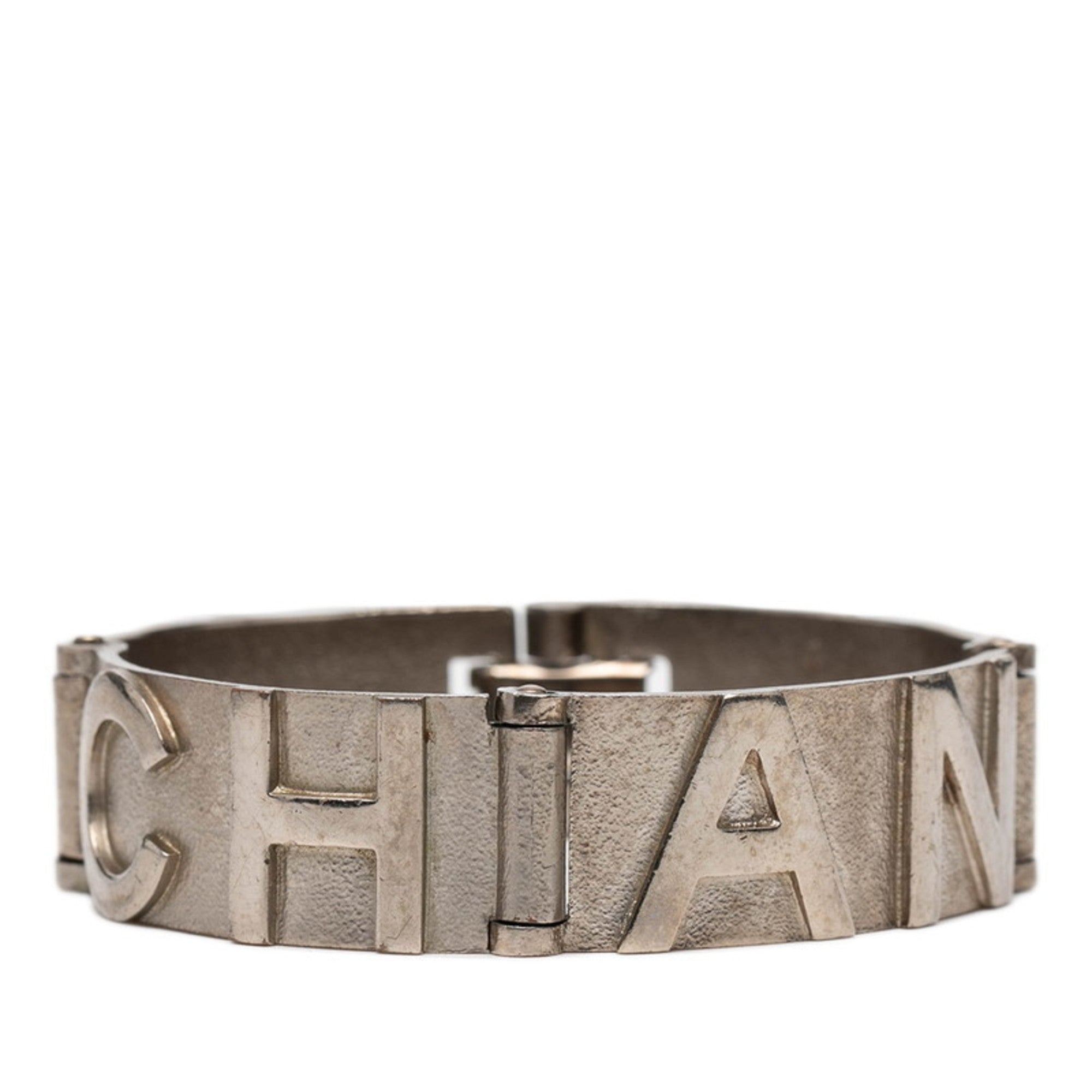 CC Logo Bracelet Silver-Tone Metal