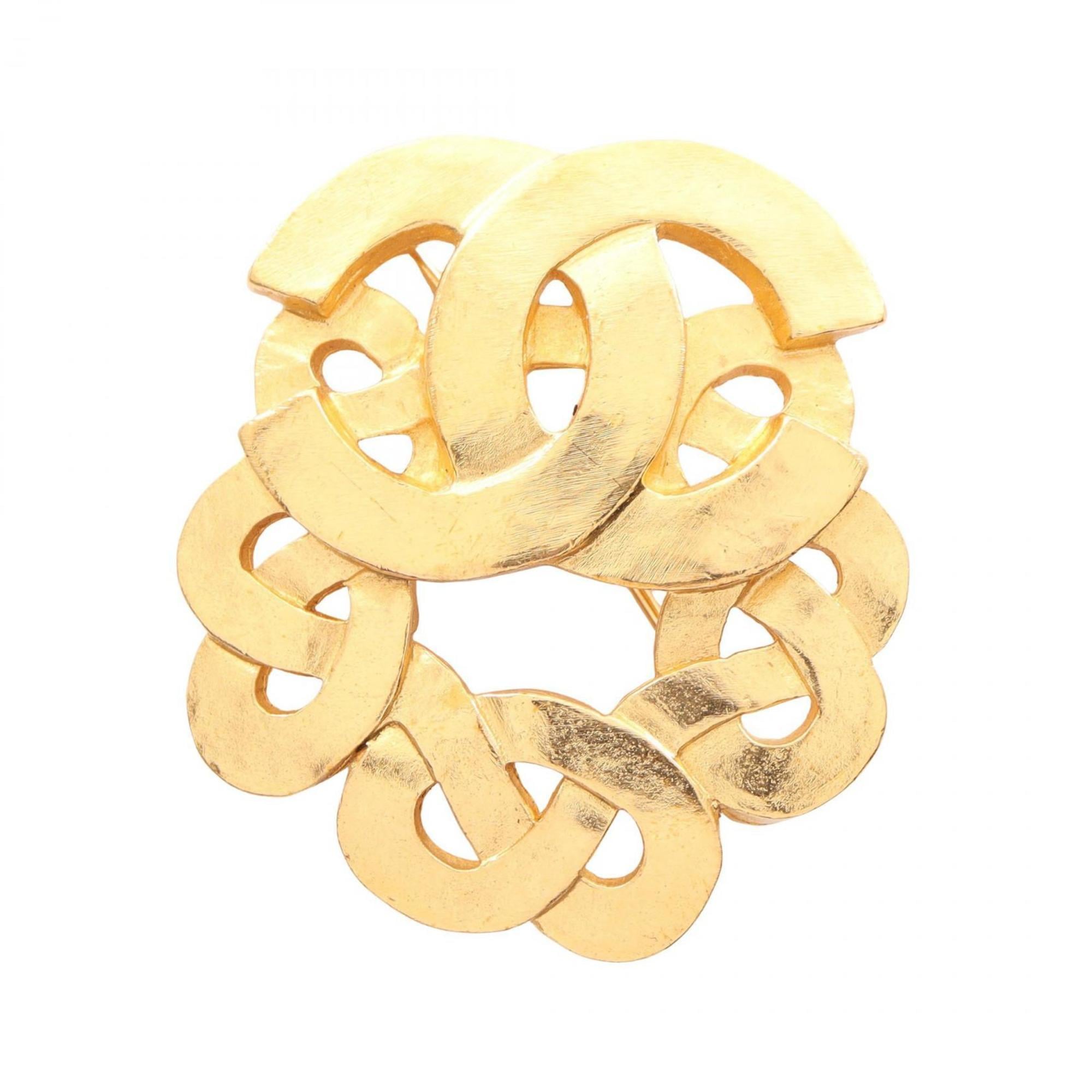 CC Logo Brooch Metal