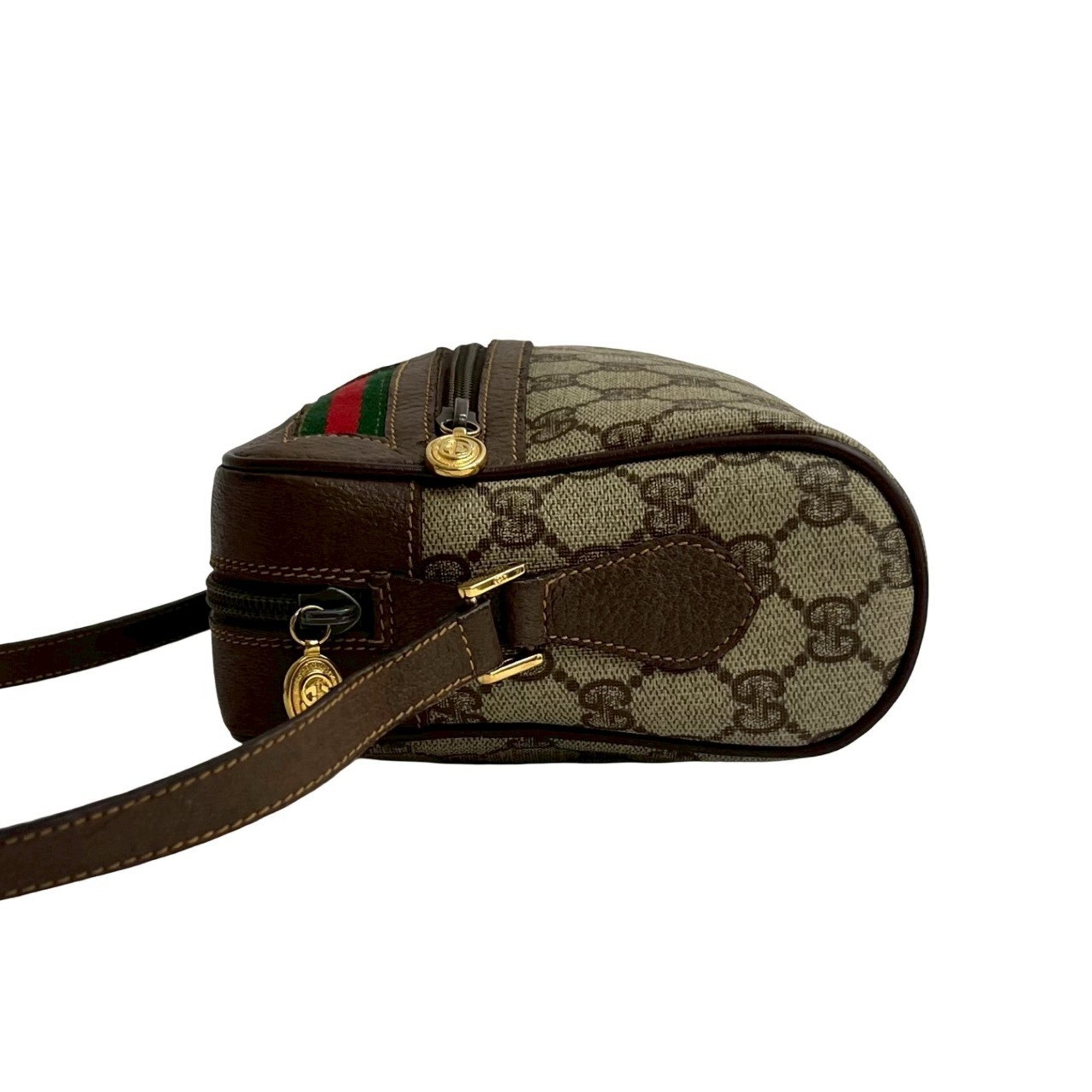 Ophidia Shoulder Bag GG Coated Canvas Small