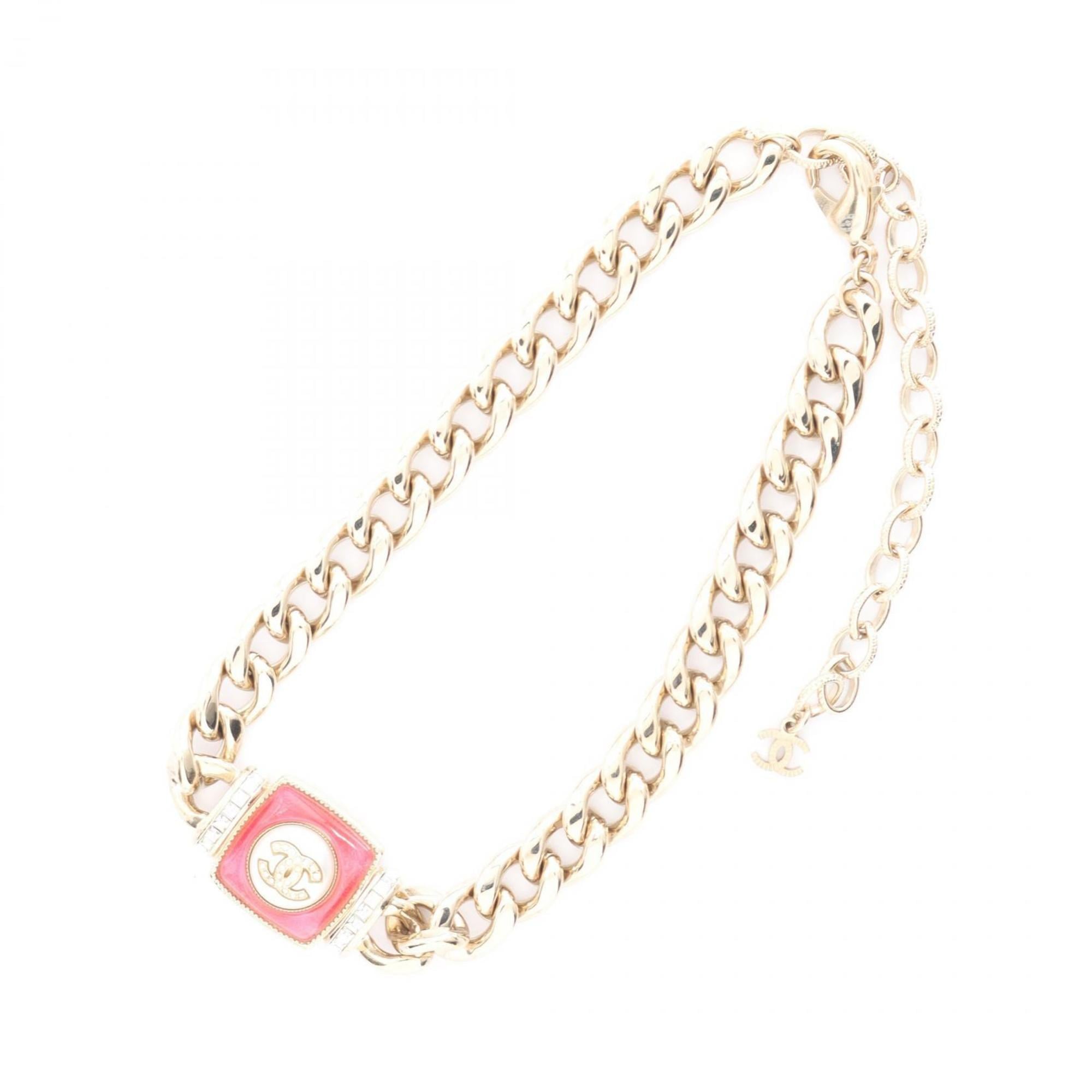 CC Logo Pendant Necklace Metal