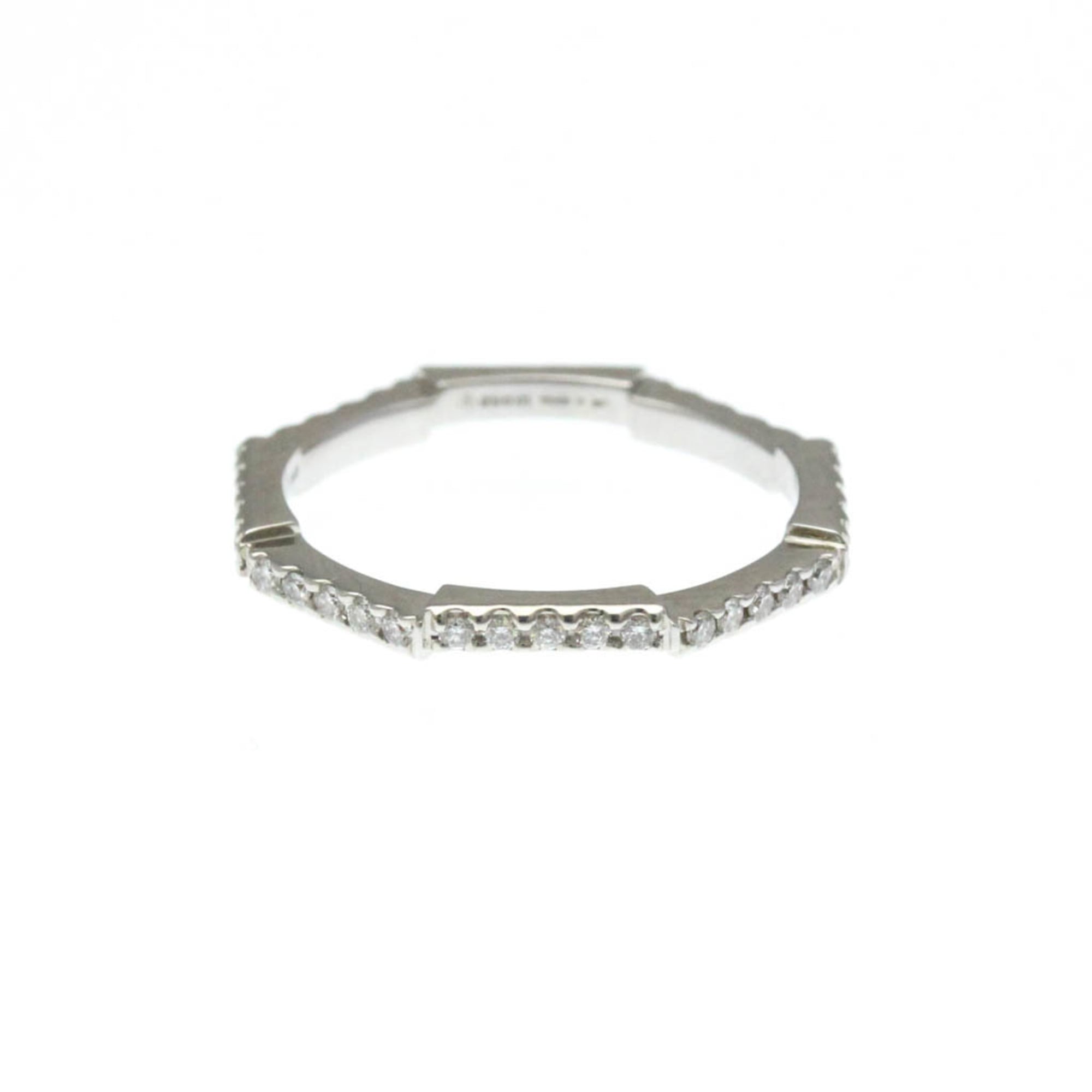 Band Ring 18K White Gold With Diamond