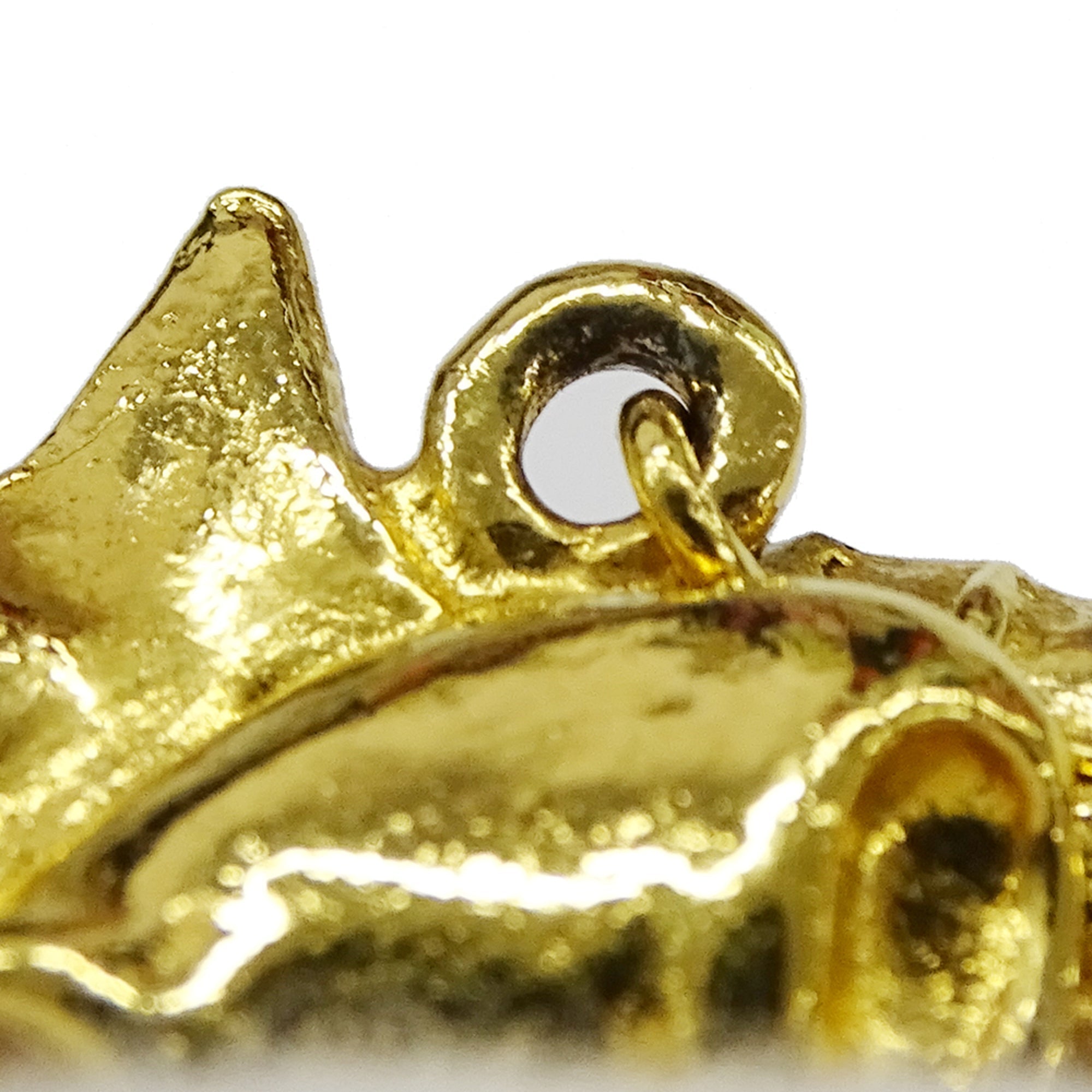 Vintage Earrings Gold-Tone Metal