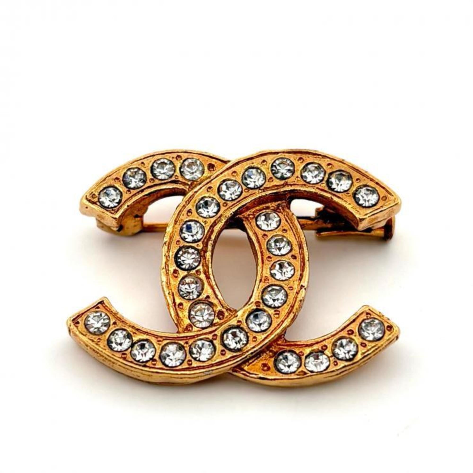 CC Logo Brooch Metal
