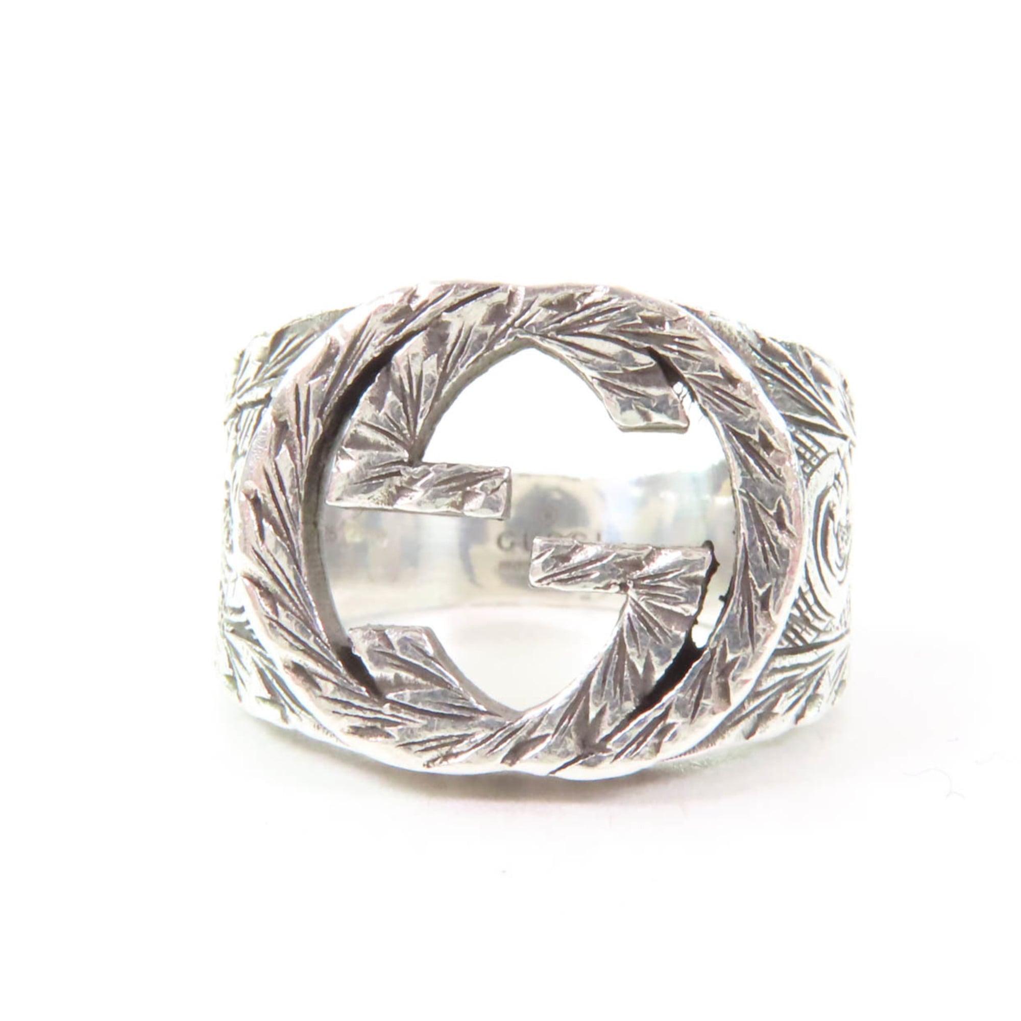 Interlocking G Arabesque Ring Sterling Silver
