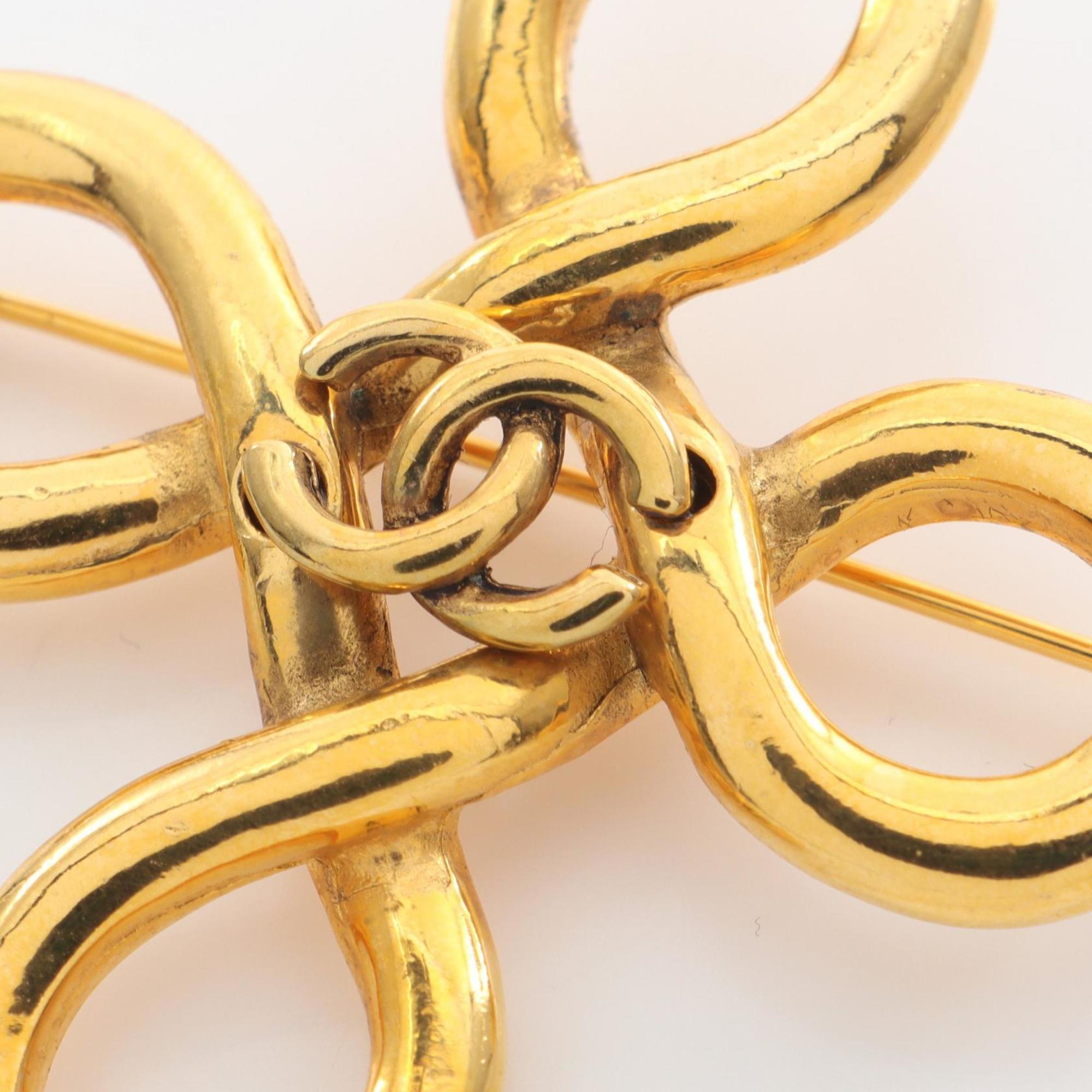 CC Logo Brooch Metal