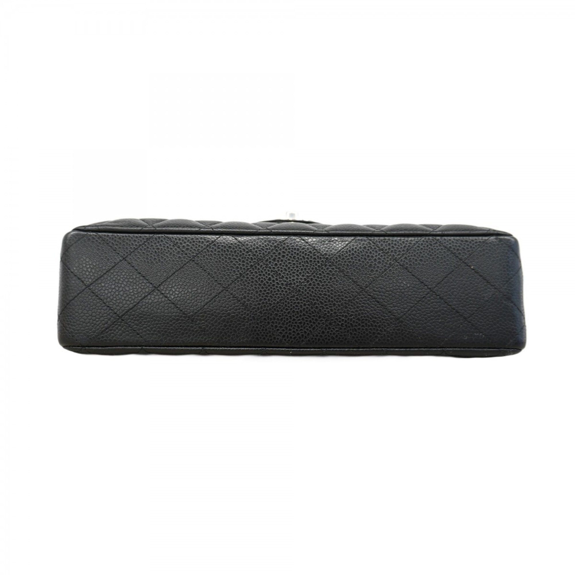 Classic Double Flap Bag Quilted Caviar Medium