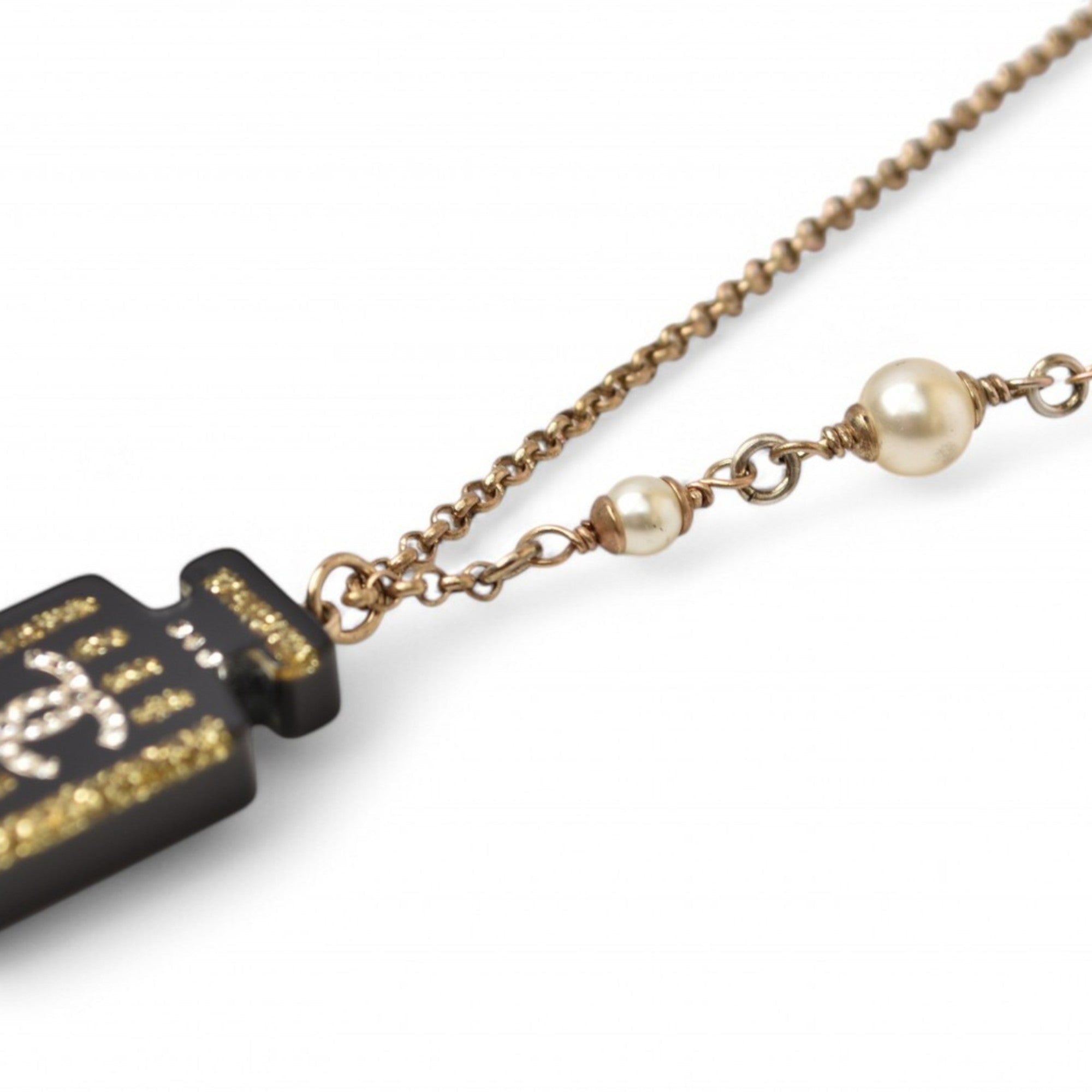 CC Logo Pendant Necklace Metal