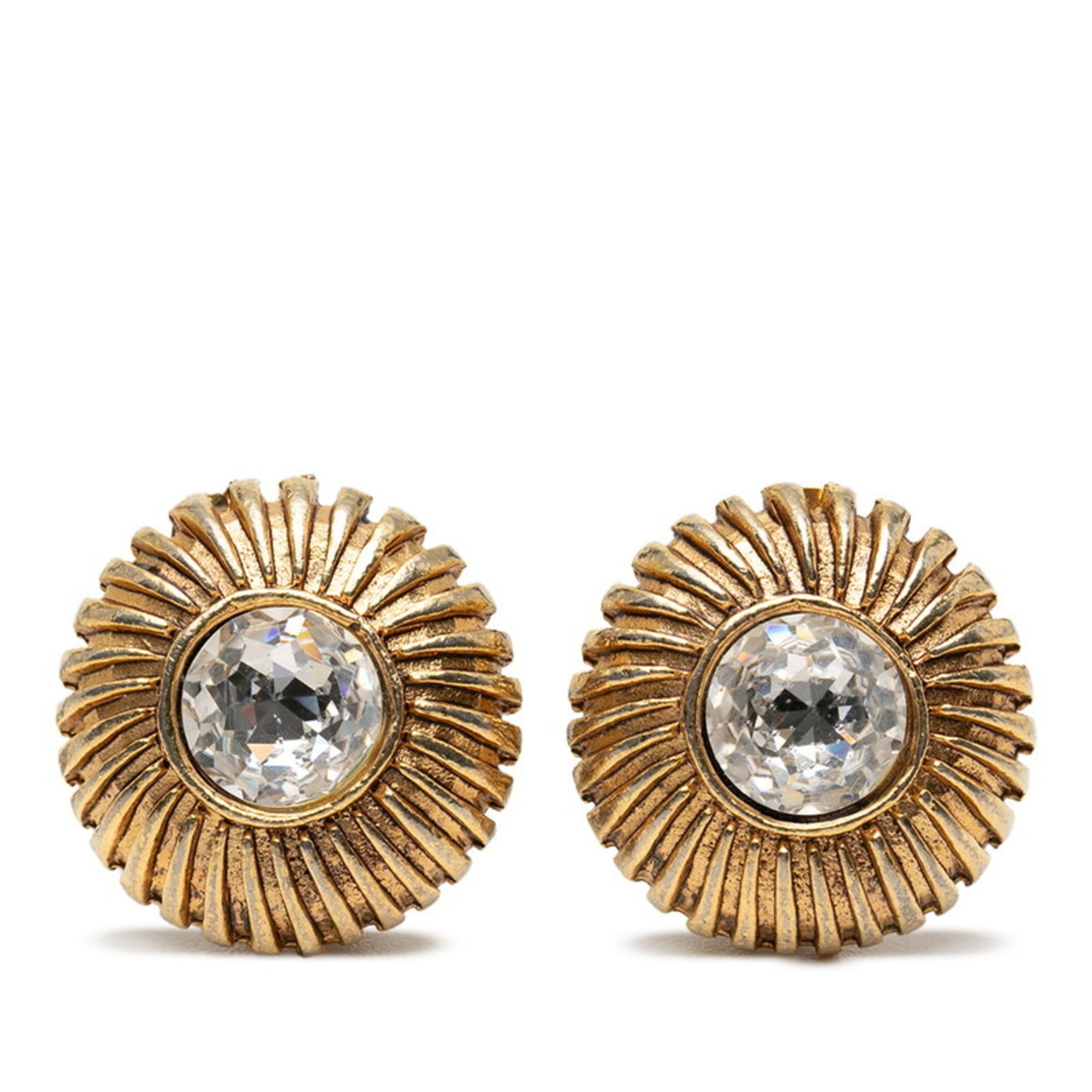 Clip-On Earrings Clip-On Gold-Tone Metal