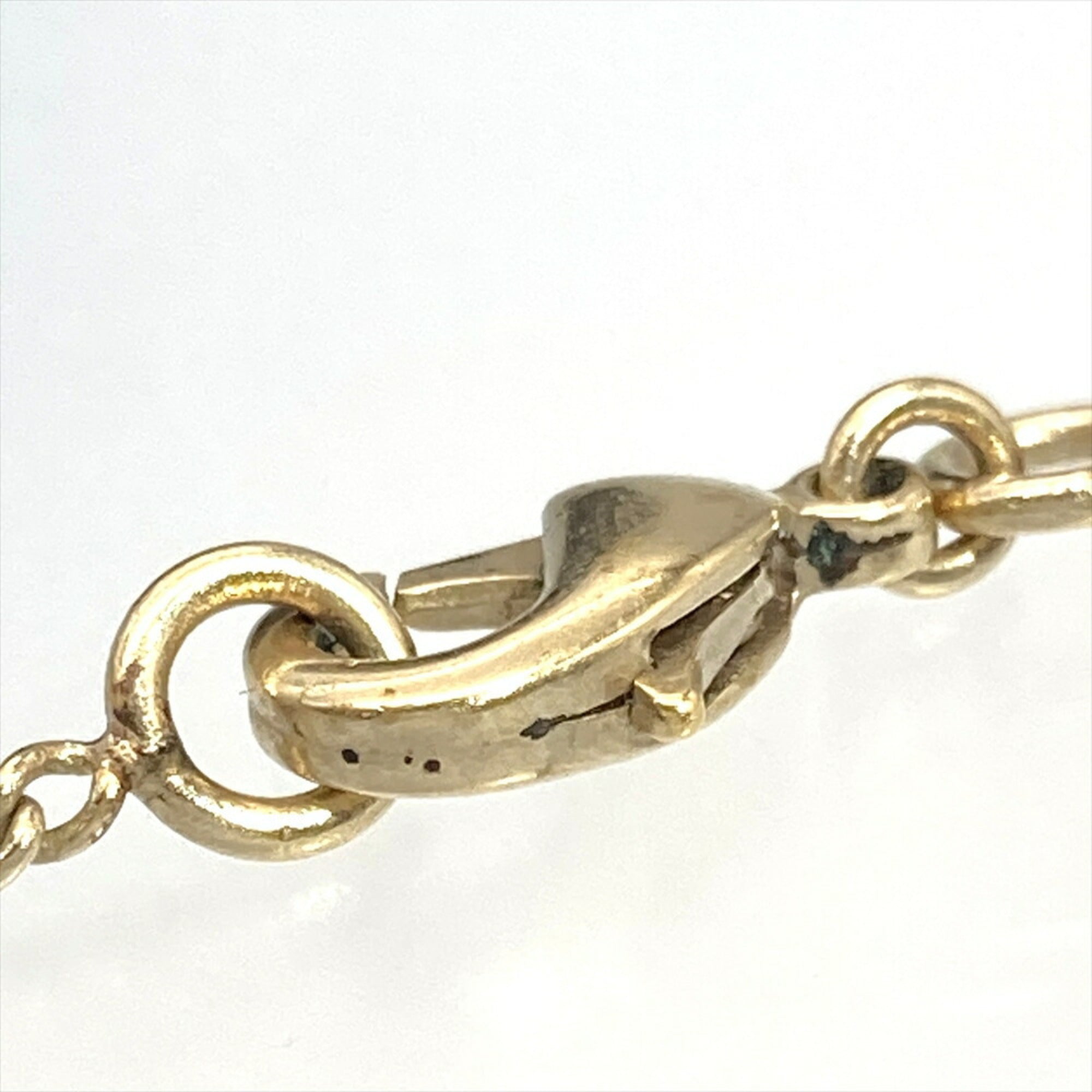 CC Logo Pendant Necklace Gold-Tone Metal