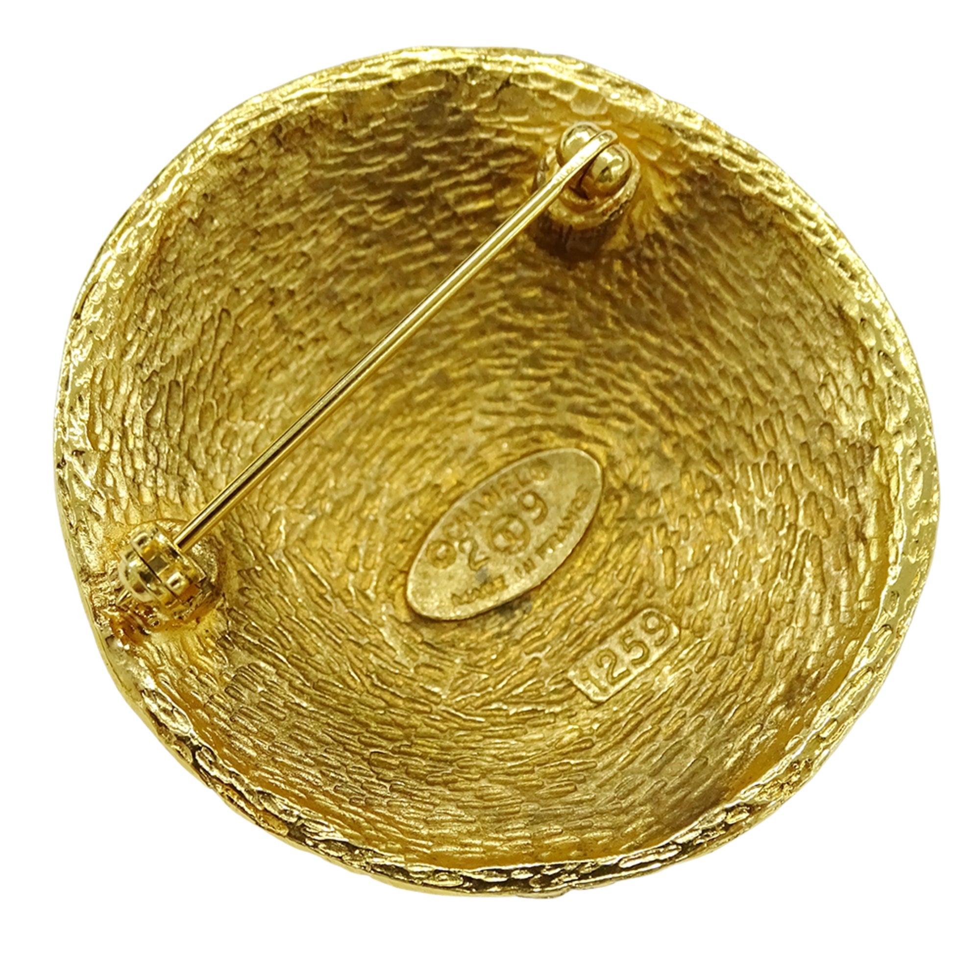 CC Logo Brooch Metal