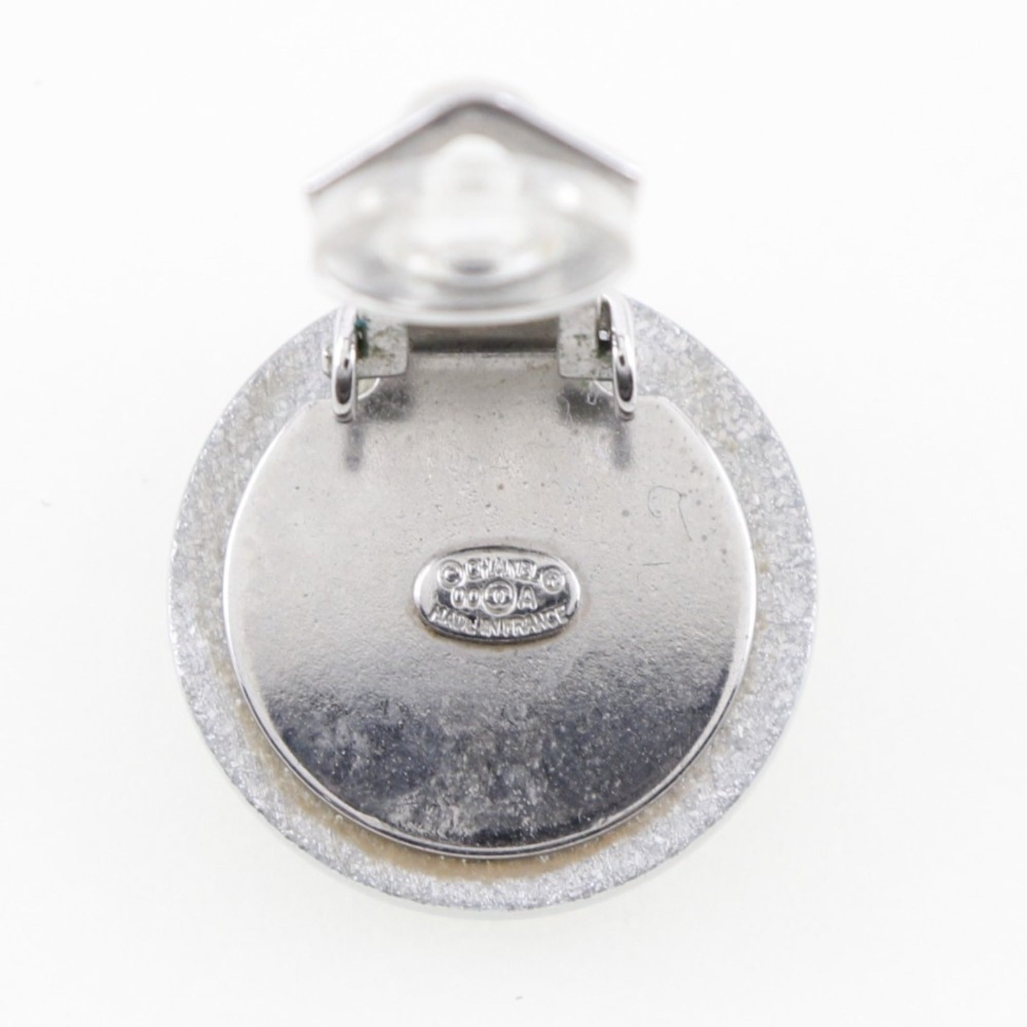 CC Logo Clip-On Earrings Sterling Silver