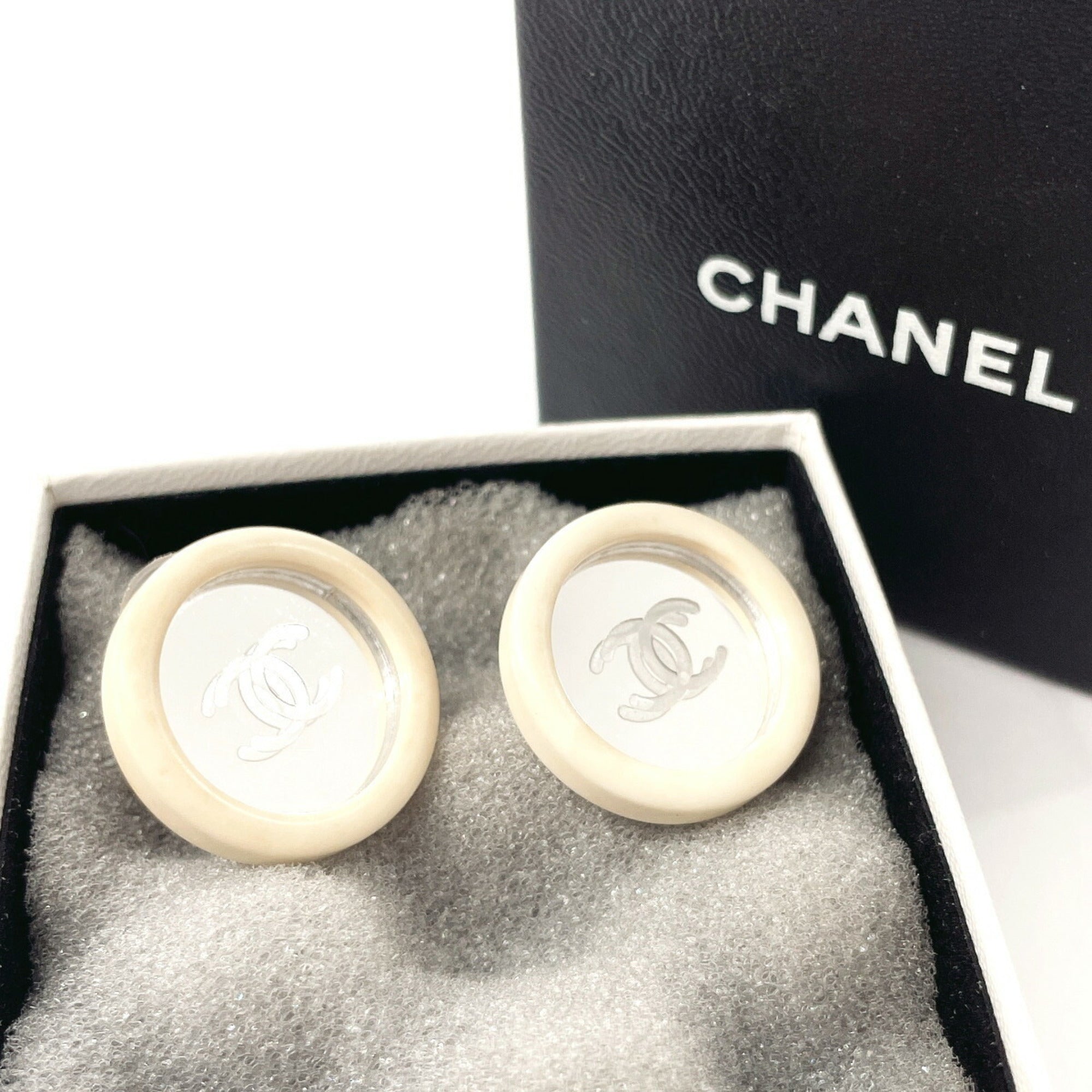 CC Logo Clip-On Earrings Metal