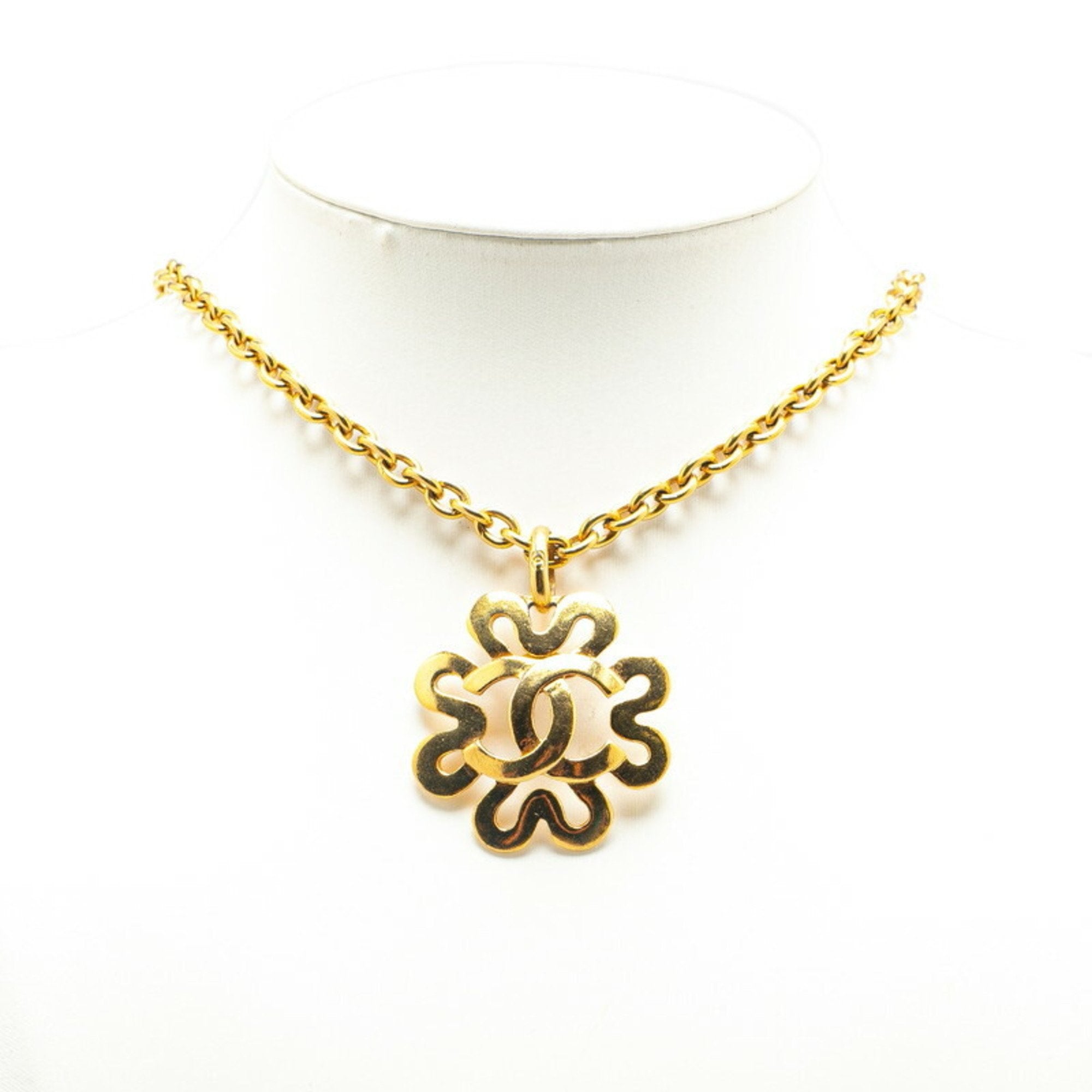CC Logo Pendant Necklace Metal