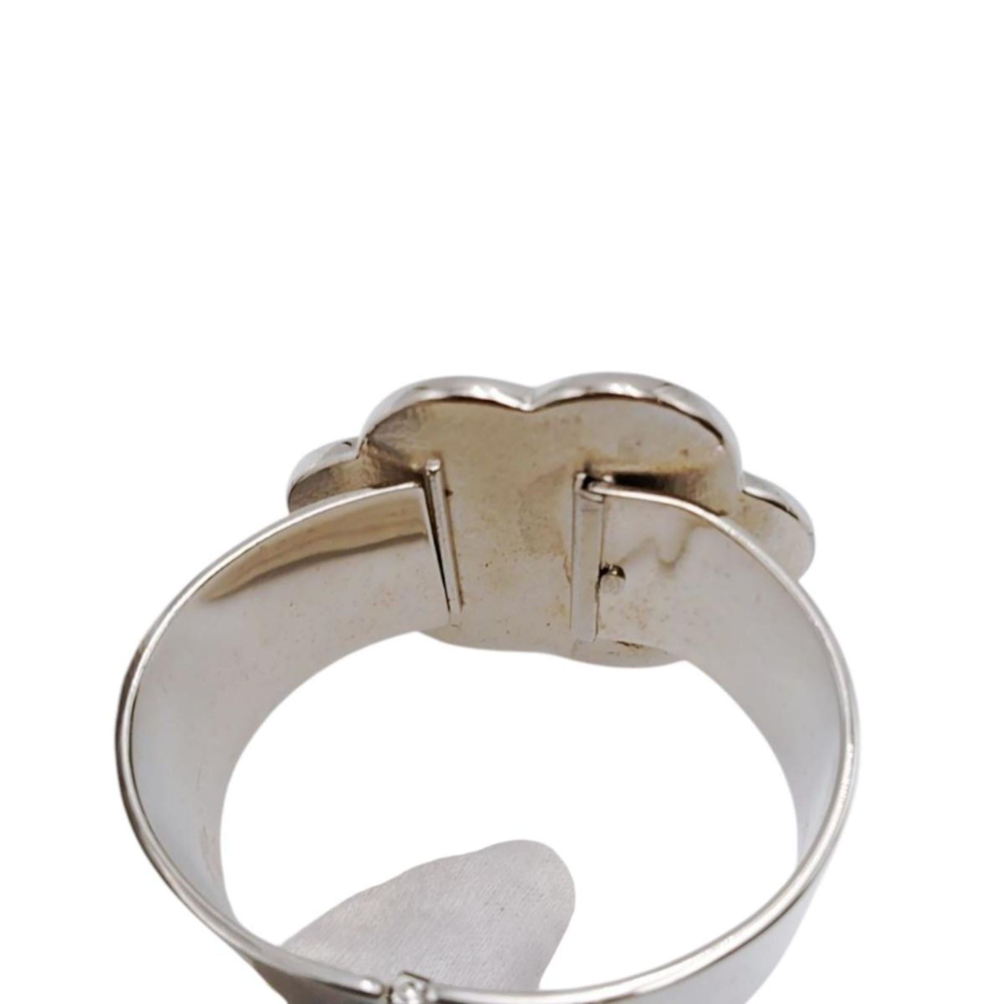 Camellia Bracelet Metal Black and White