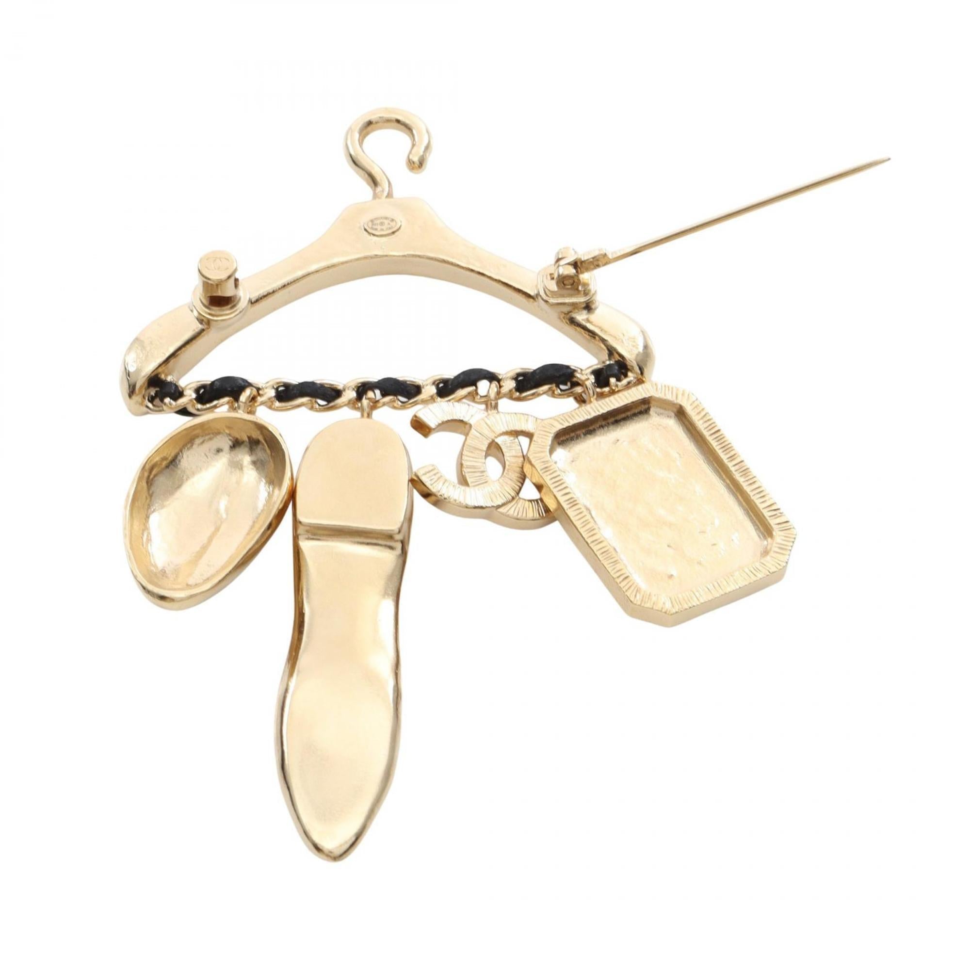 CC Logo Brooch Metal