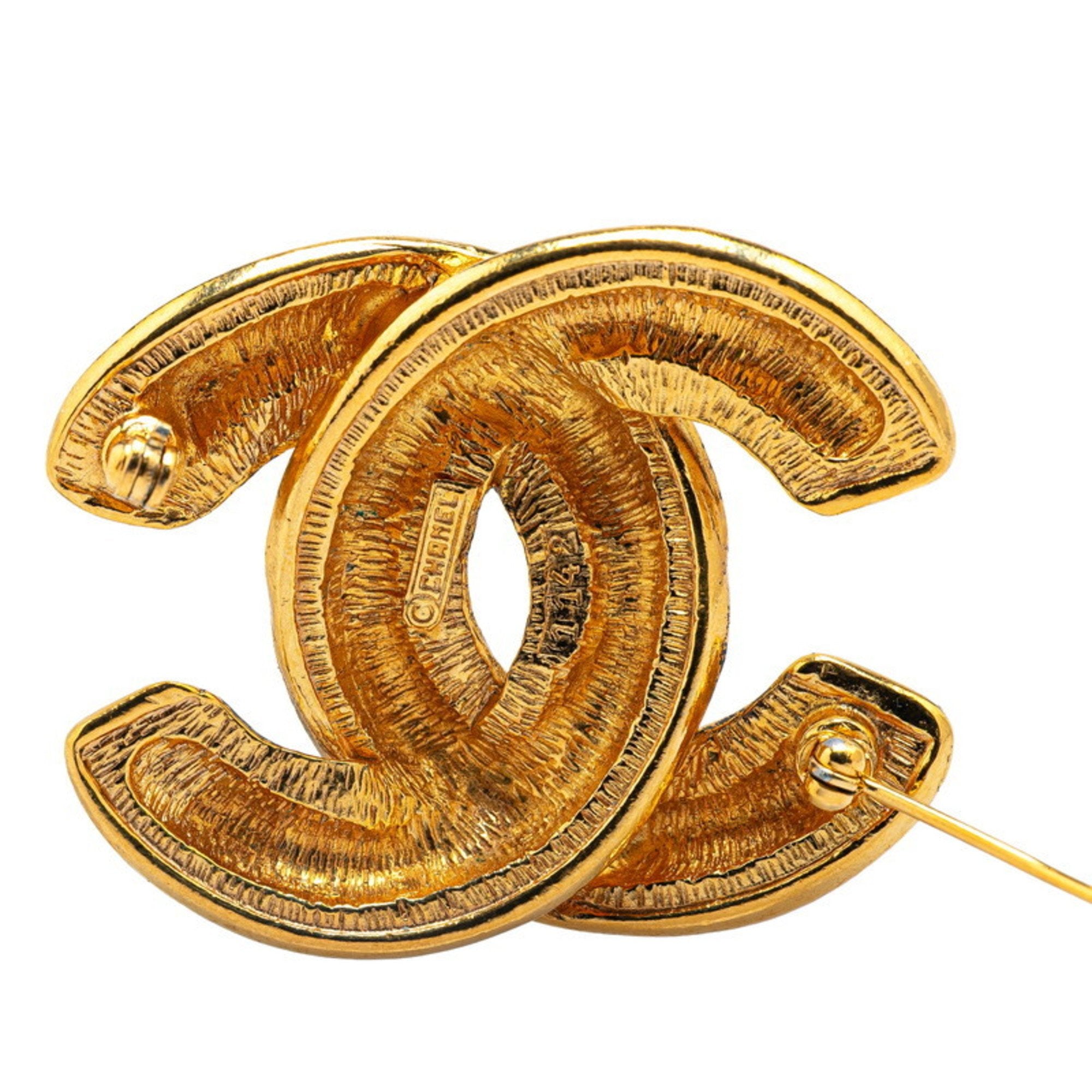 CC Logo Brooch Metal