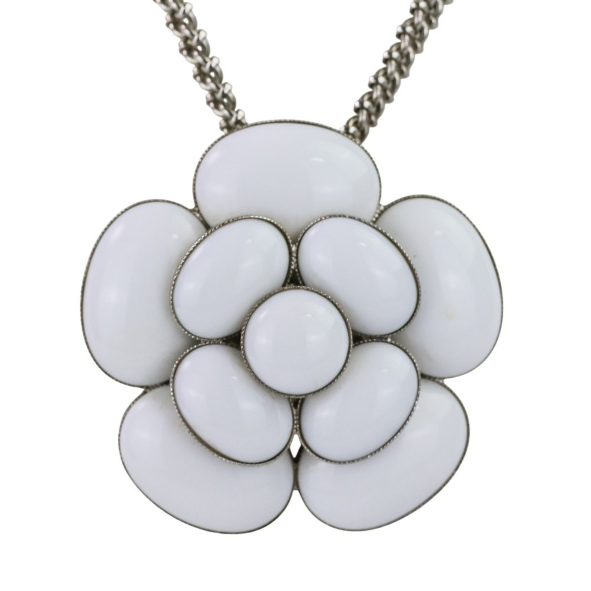 CC Logo Pendant Necklace Sterling Silver