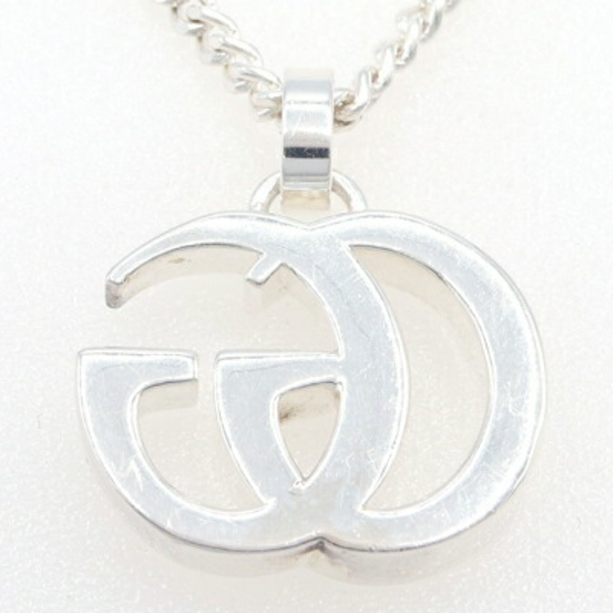 Double G Pendant Necklace Sterling Silver