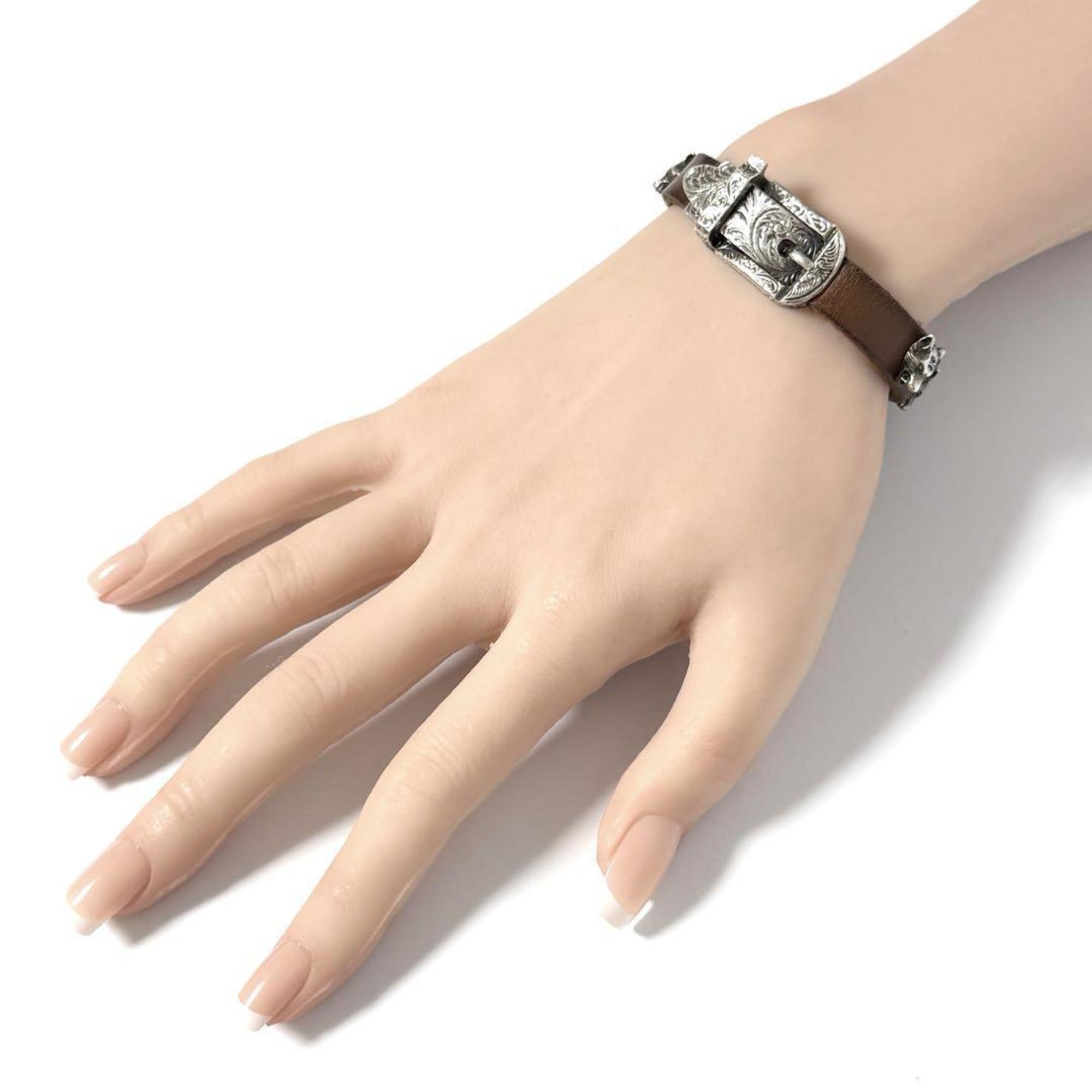 Bracelet Leather and Sterling Silver