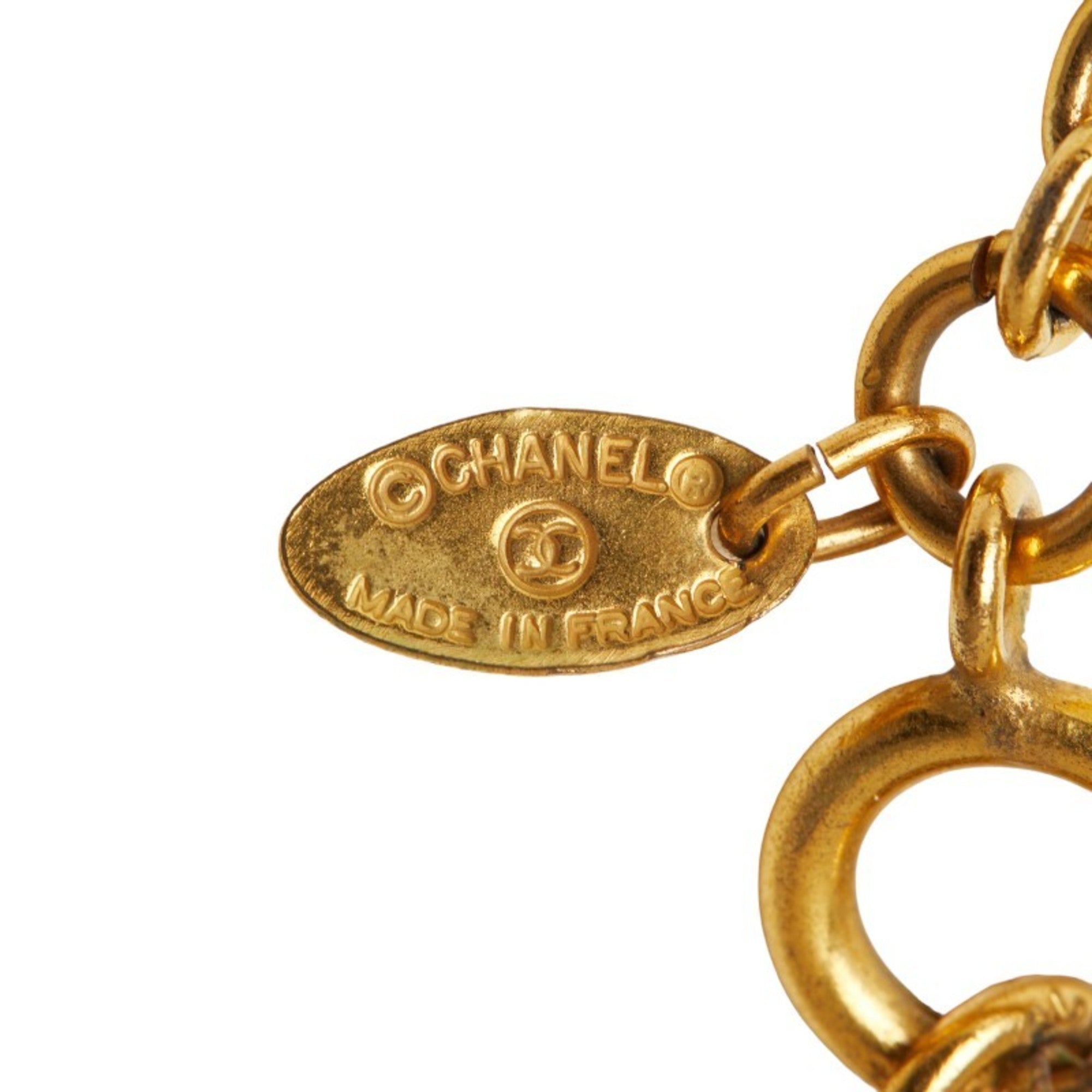 CC Logo Pendant Necklace Metal