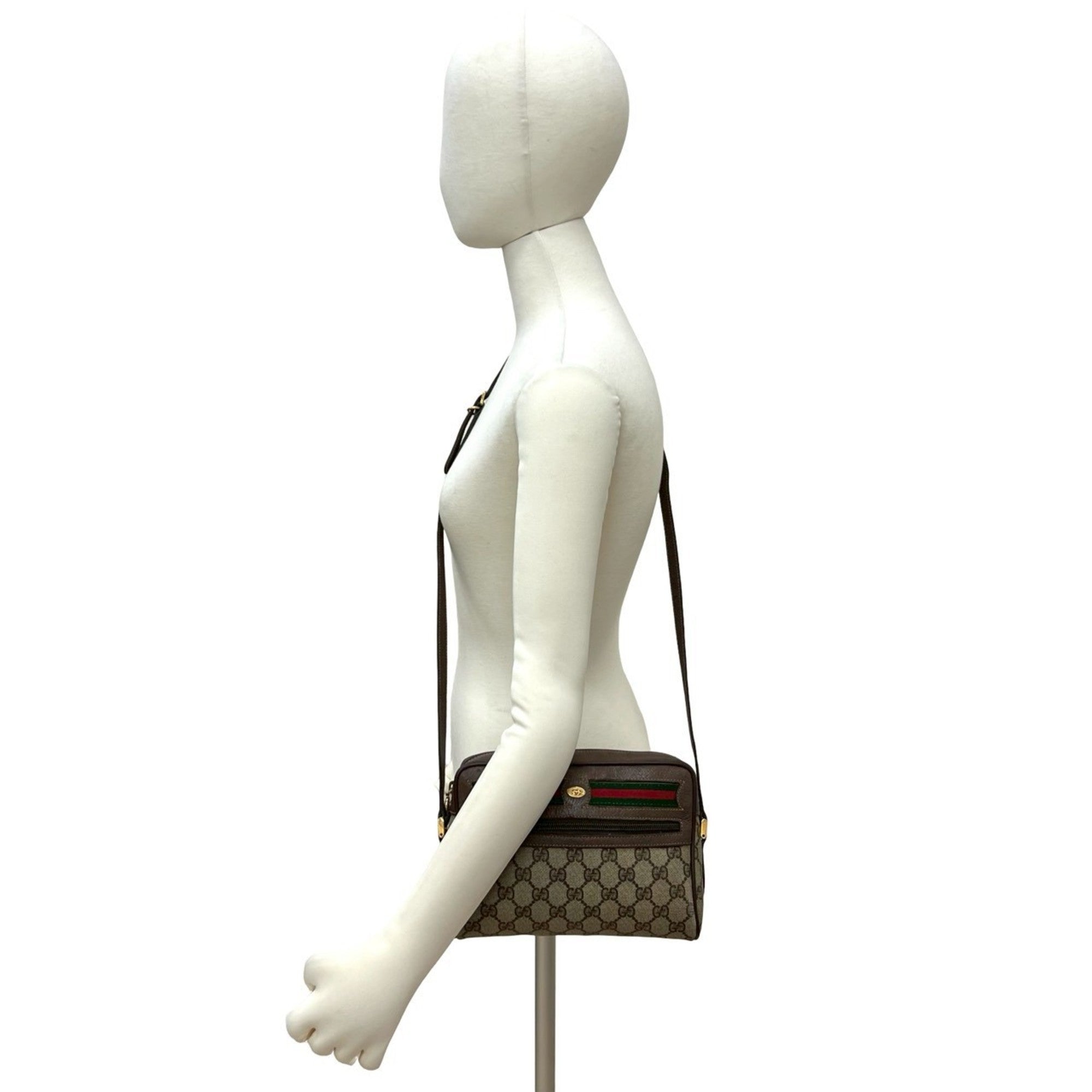 Ophidia Shoulder Bag GG Coated Canvas Small