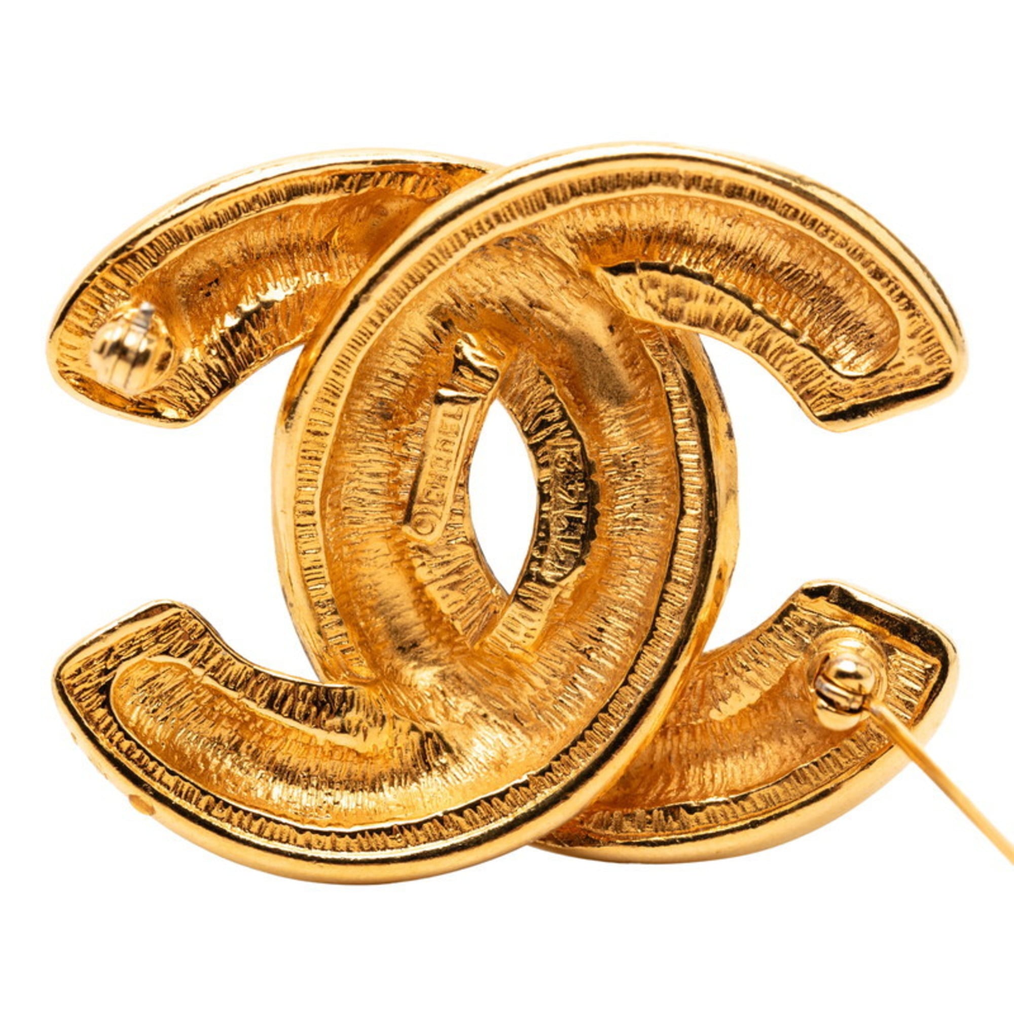 CC Logo Brooch Metal