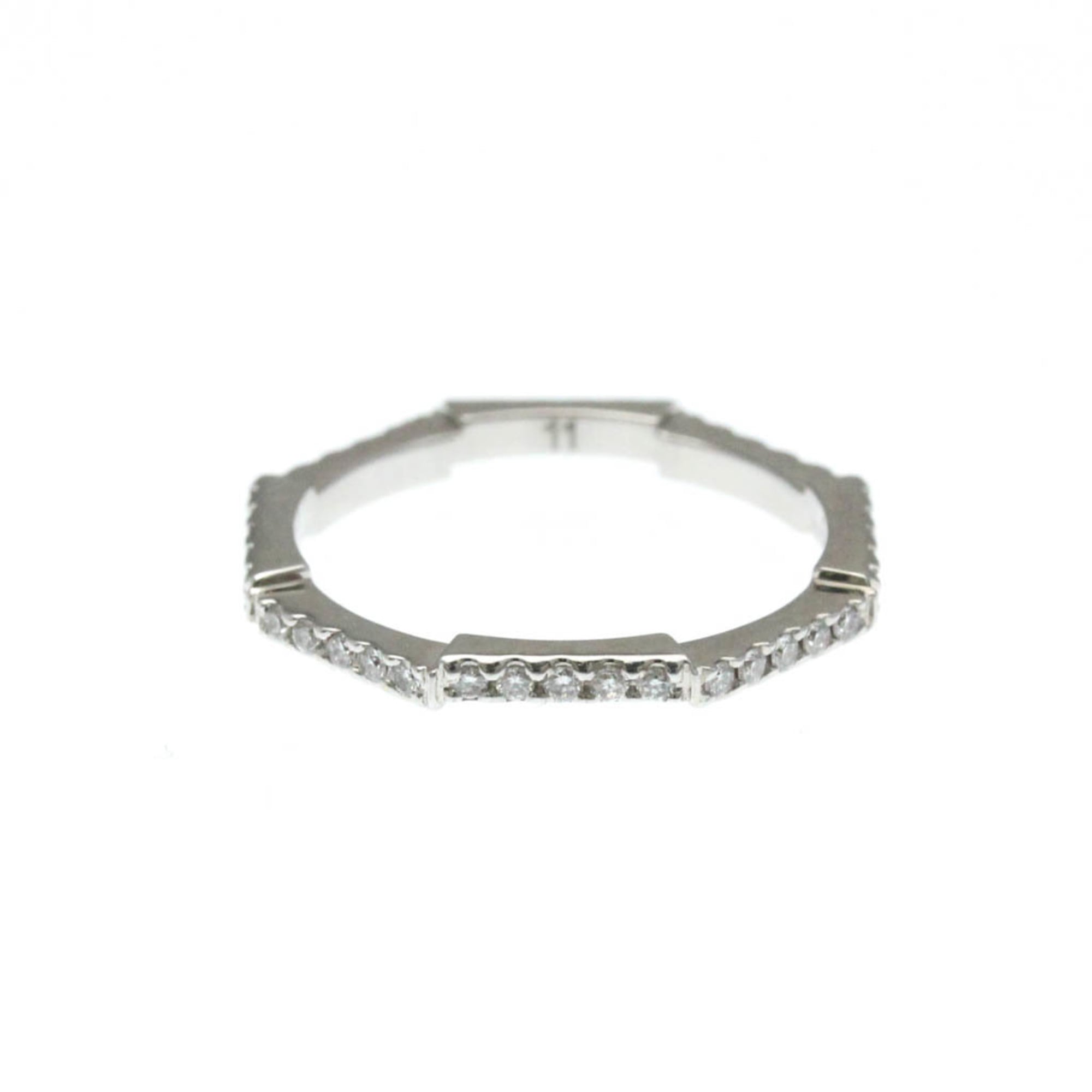 Band Ring 18K White Gold With Diamond