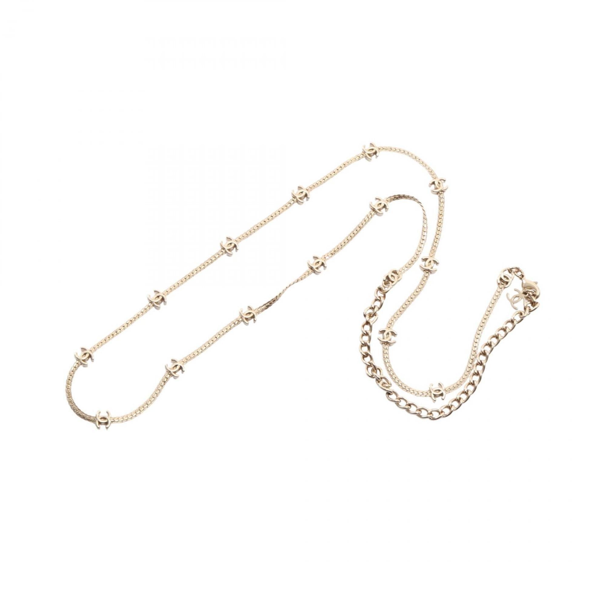 CC Logo Pendant Necklace Metal