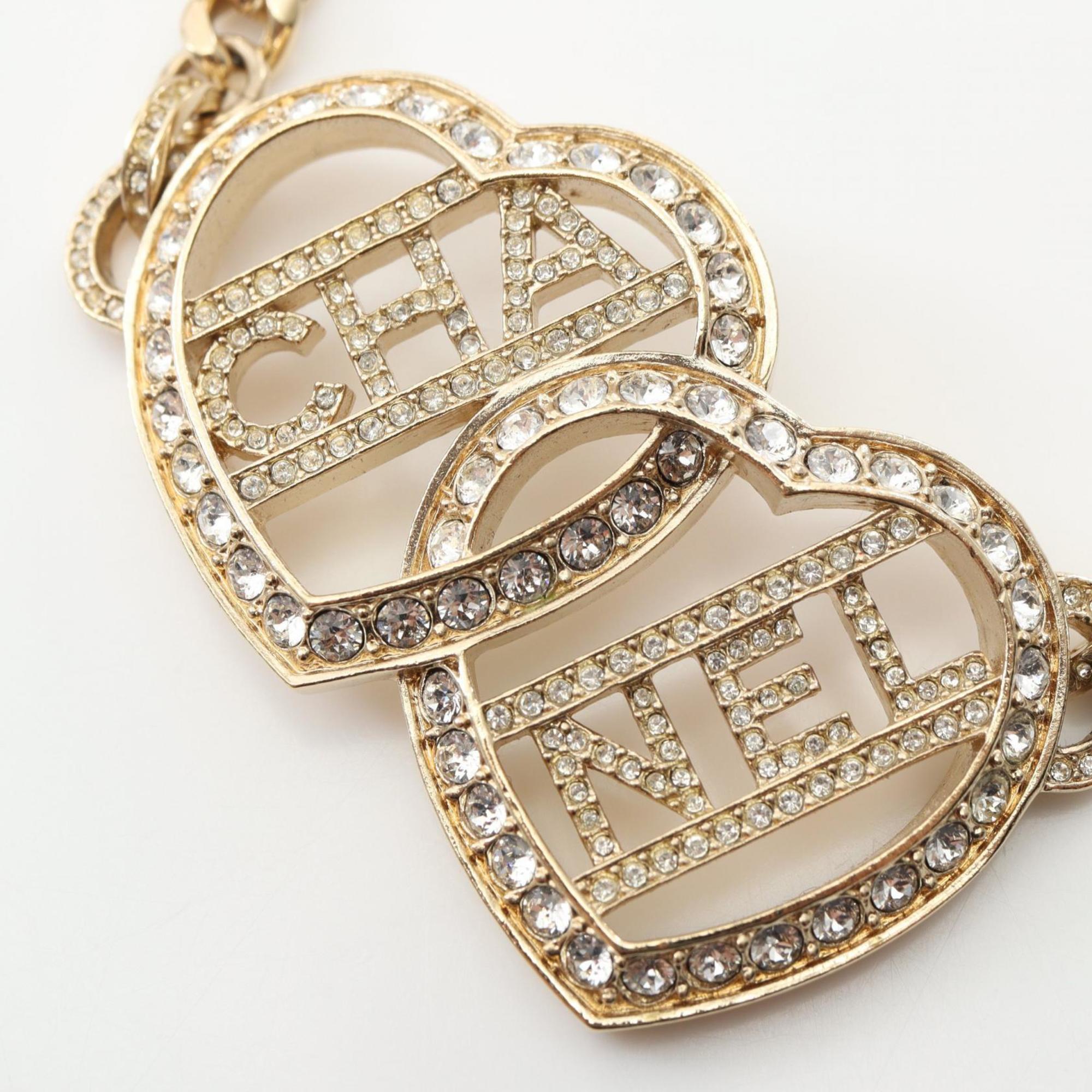 Choker Necklace Metal with Rhinestone