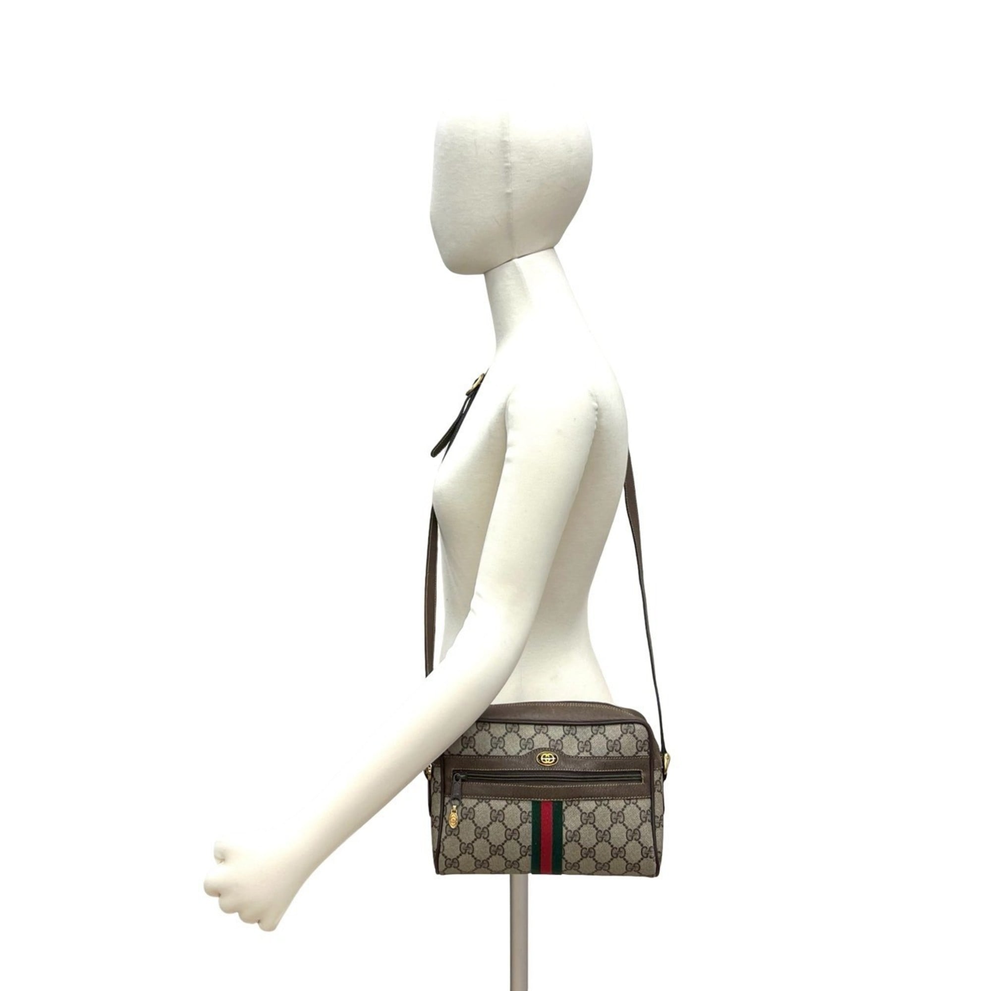 Ophidia Shoulder Bag GG Coated Canvas Small